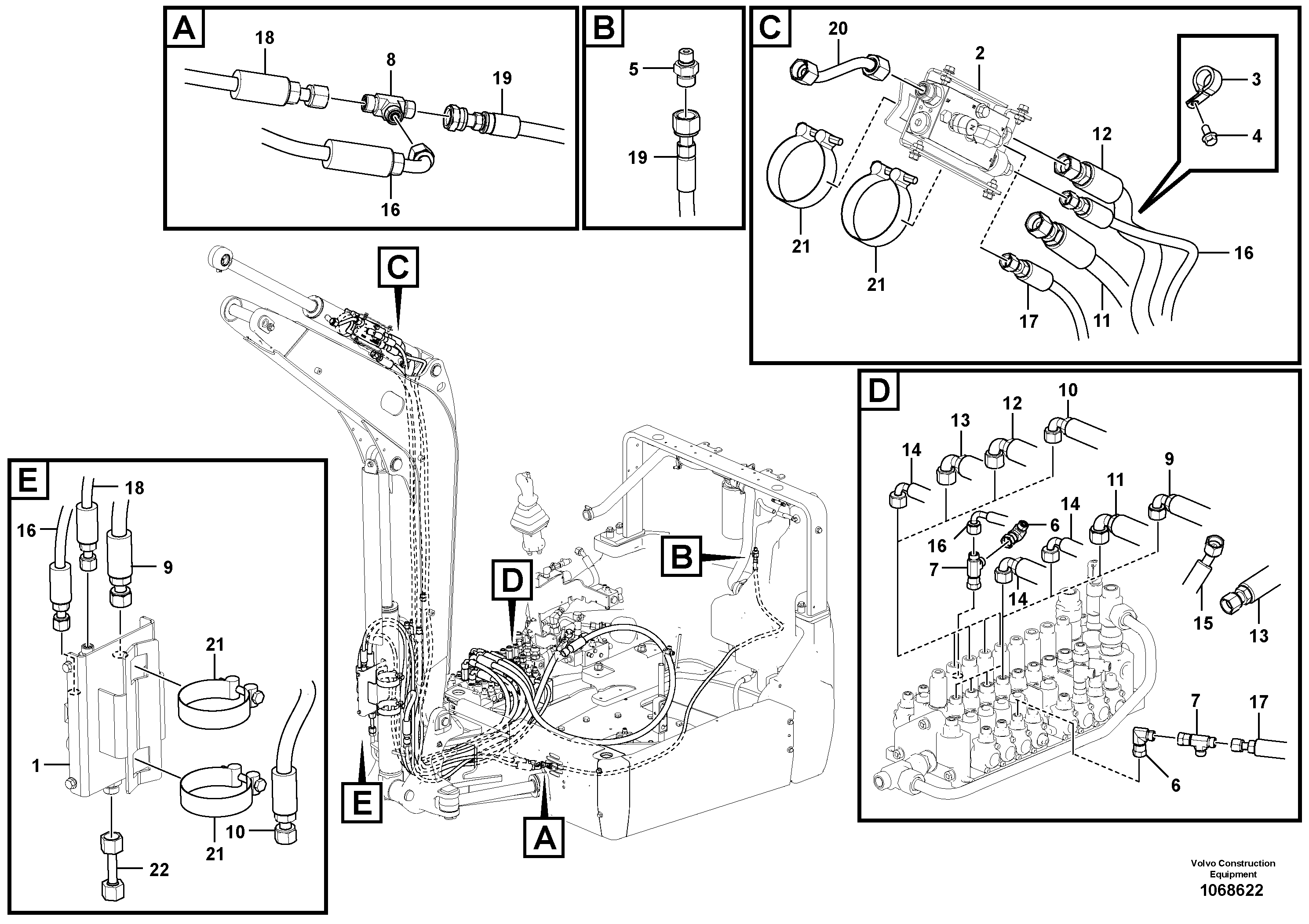 Timing gear casing VOE15668945 VOLVO
