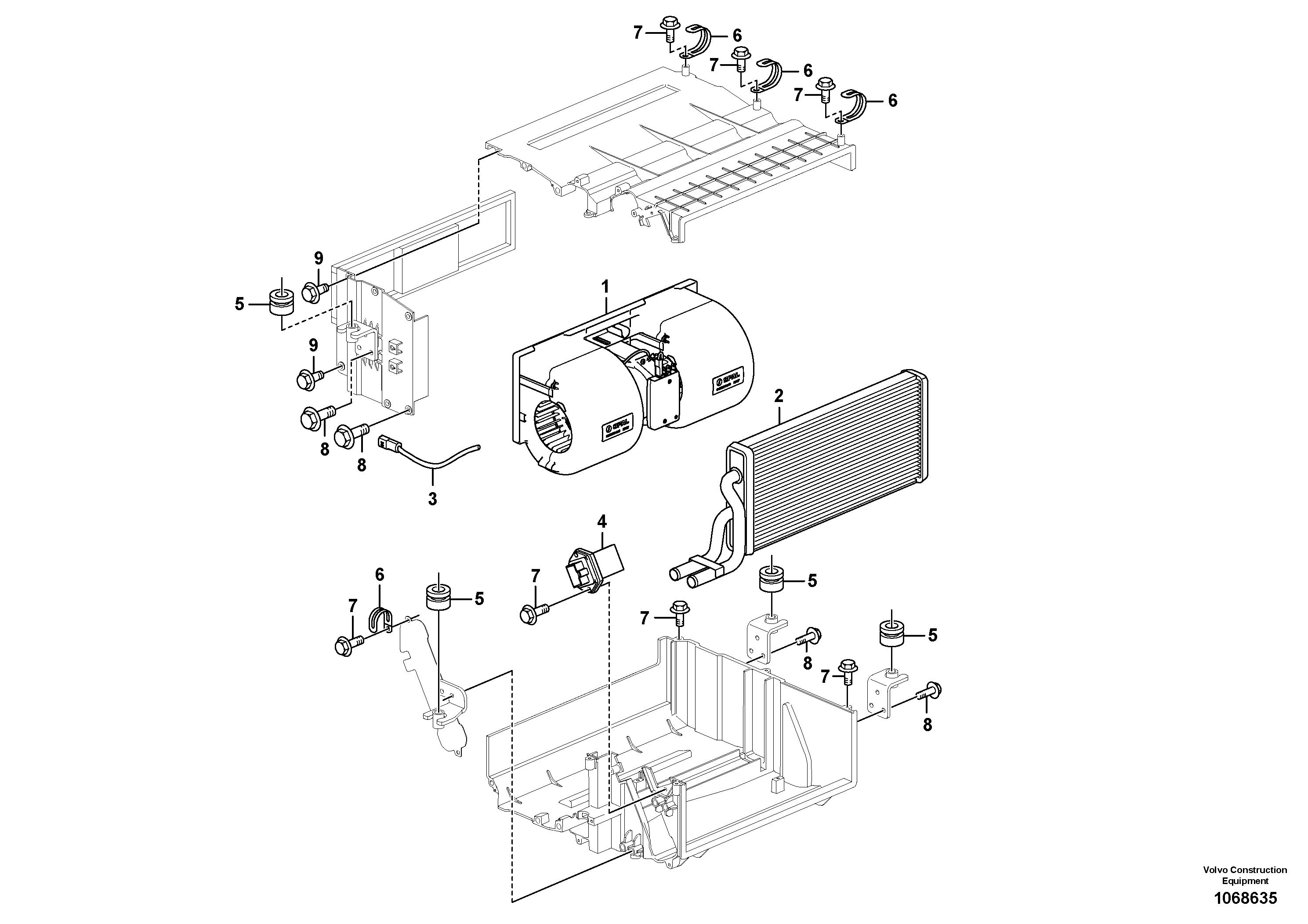 Extendible dipper Cylinder VOE14659243 VOLVO