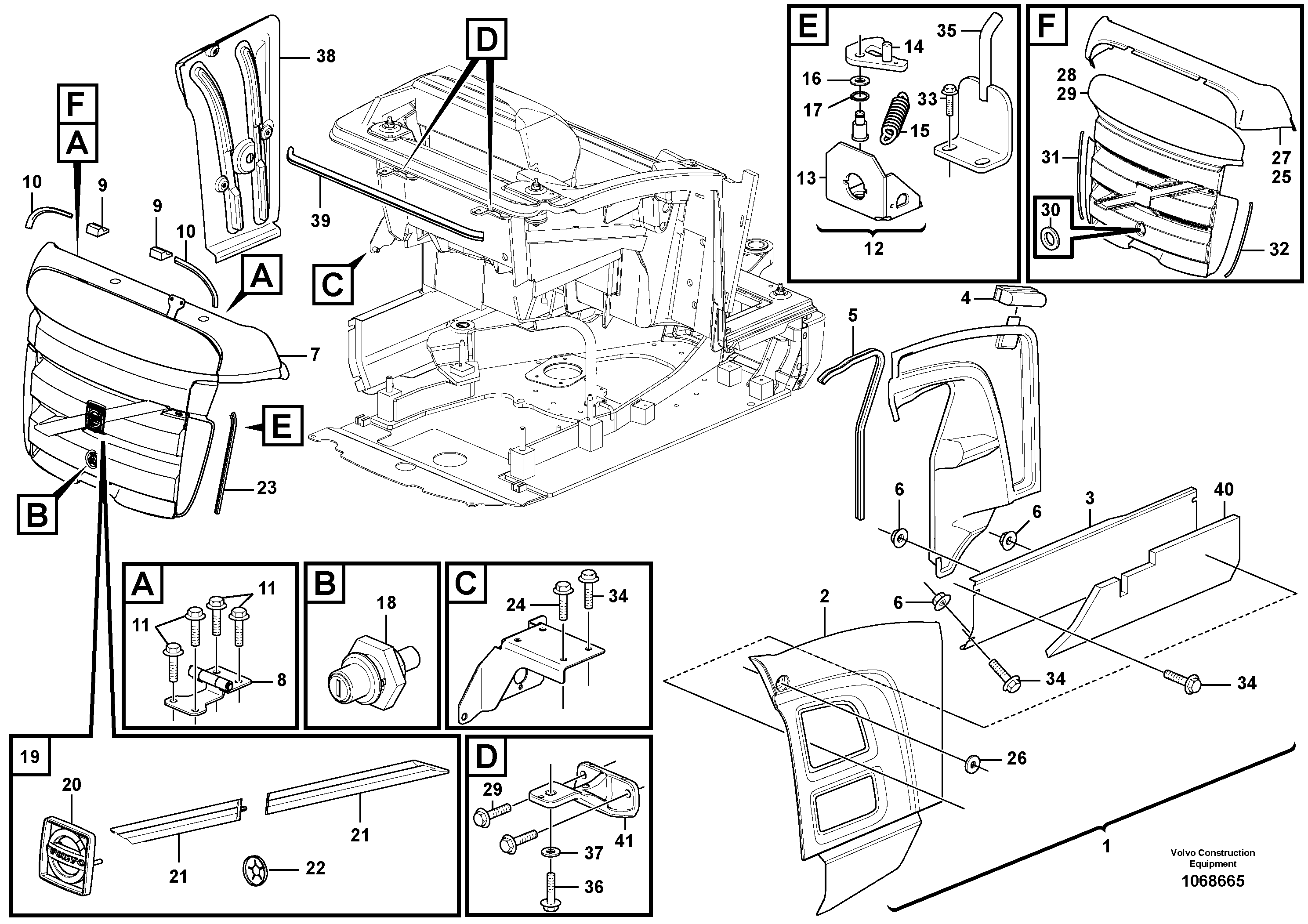 Cabin roof VOE15644736 VOLVO