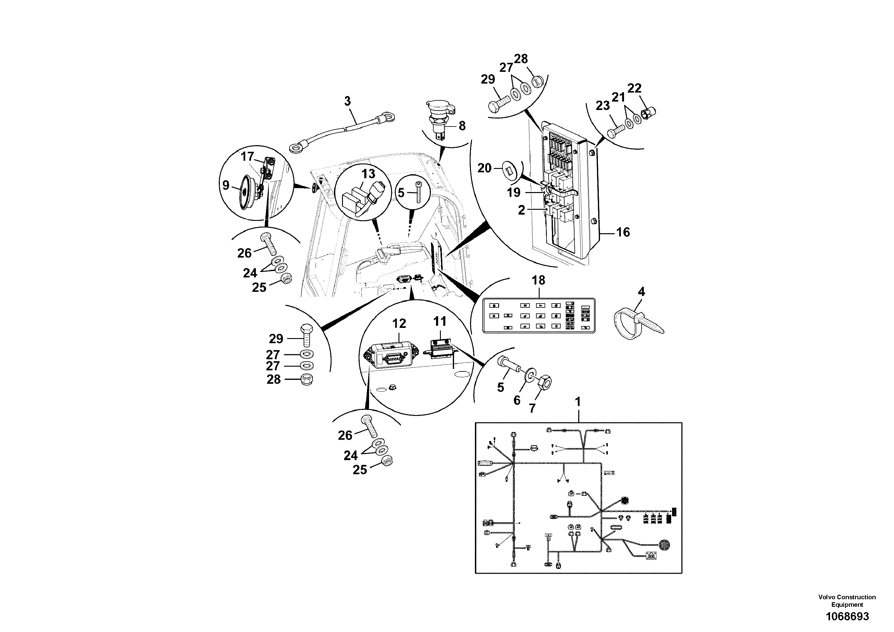 Bearing bushing VOE16213447 VOLVO