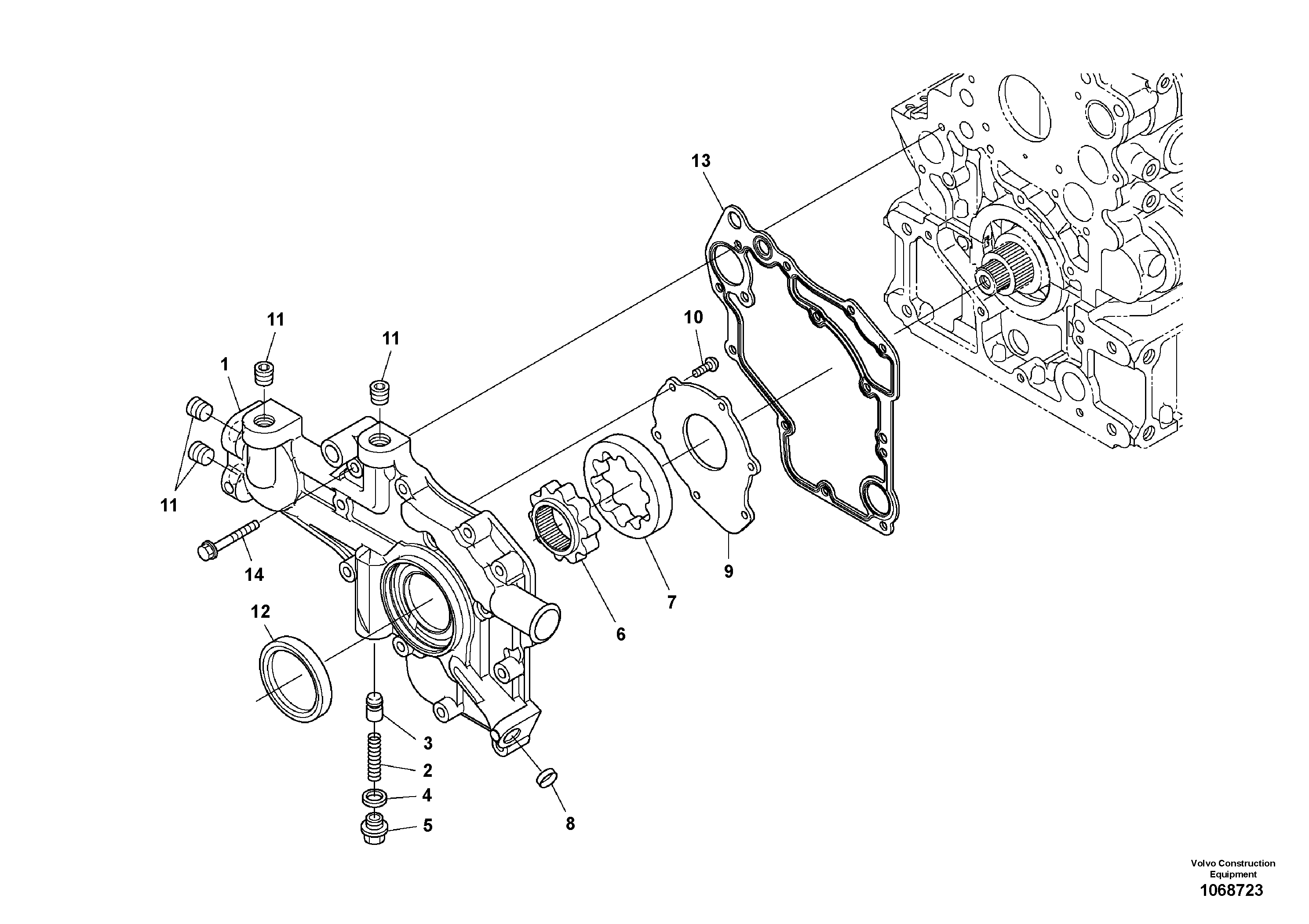 Маслоотражающее кольцо VOE16678580 VOLVO