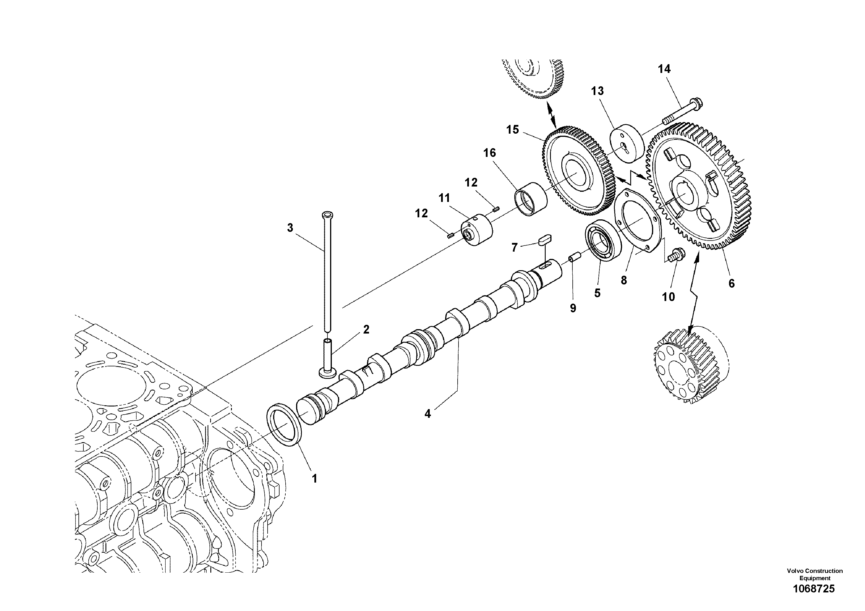 Скользящий зуб VOE16678065 VOLVO