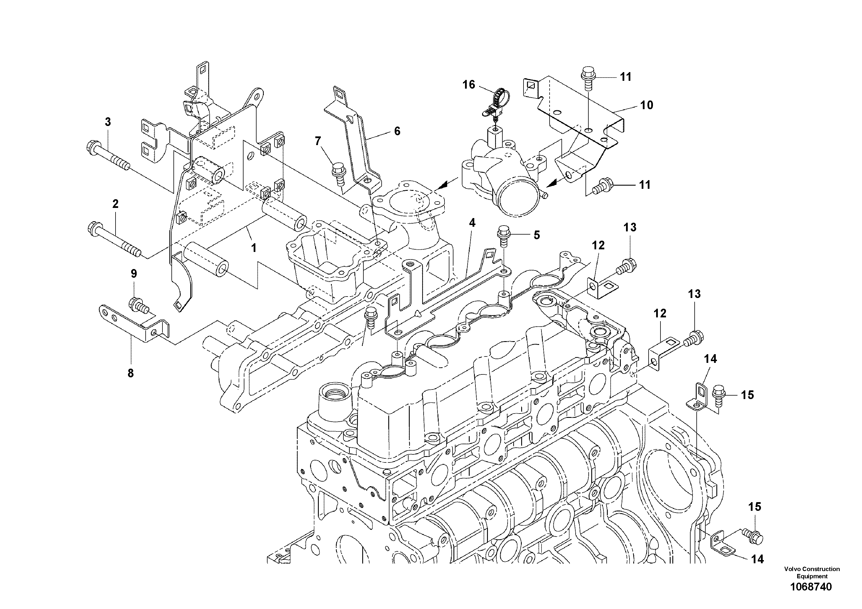 Seat frame VOE16678343 VOLVO