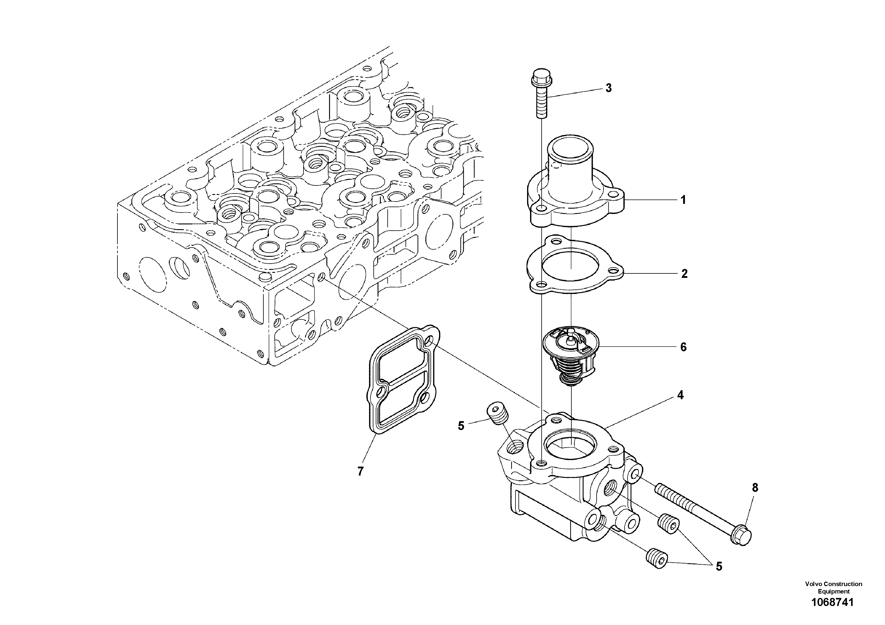 Link Bearing Kit VOE23472196 VOLVO
