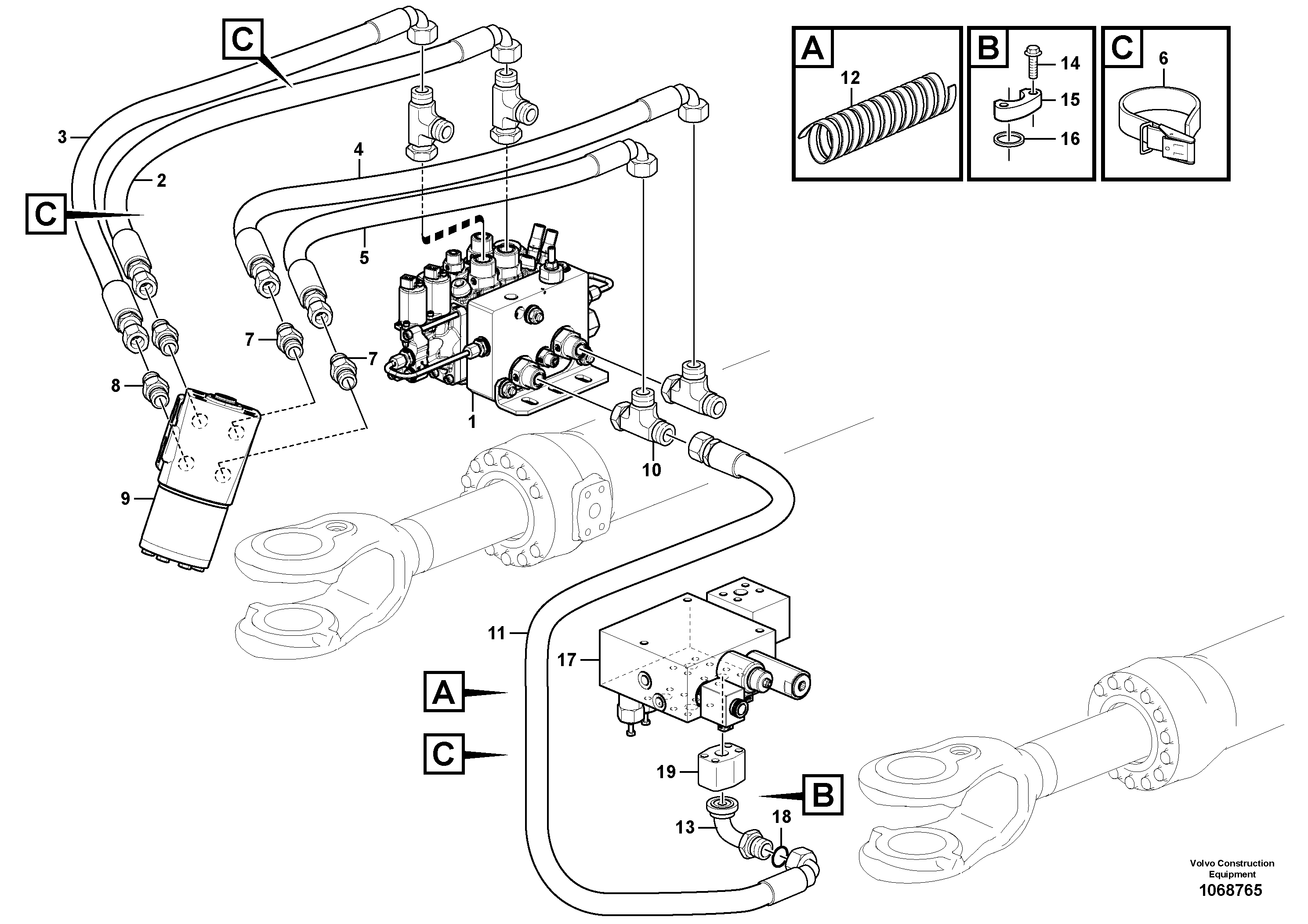 Timing gear casing VOE15098806 VOLVO