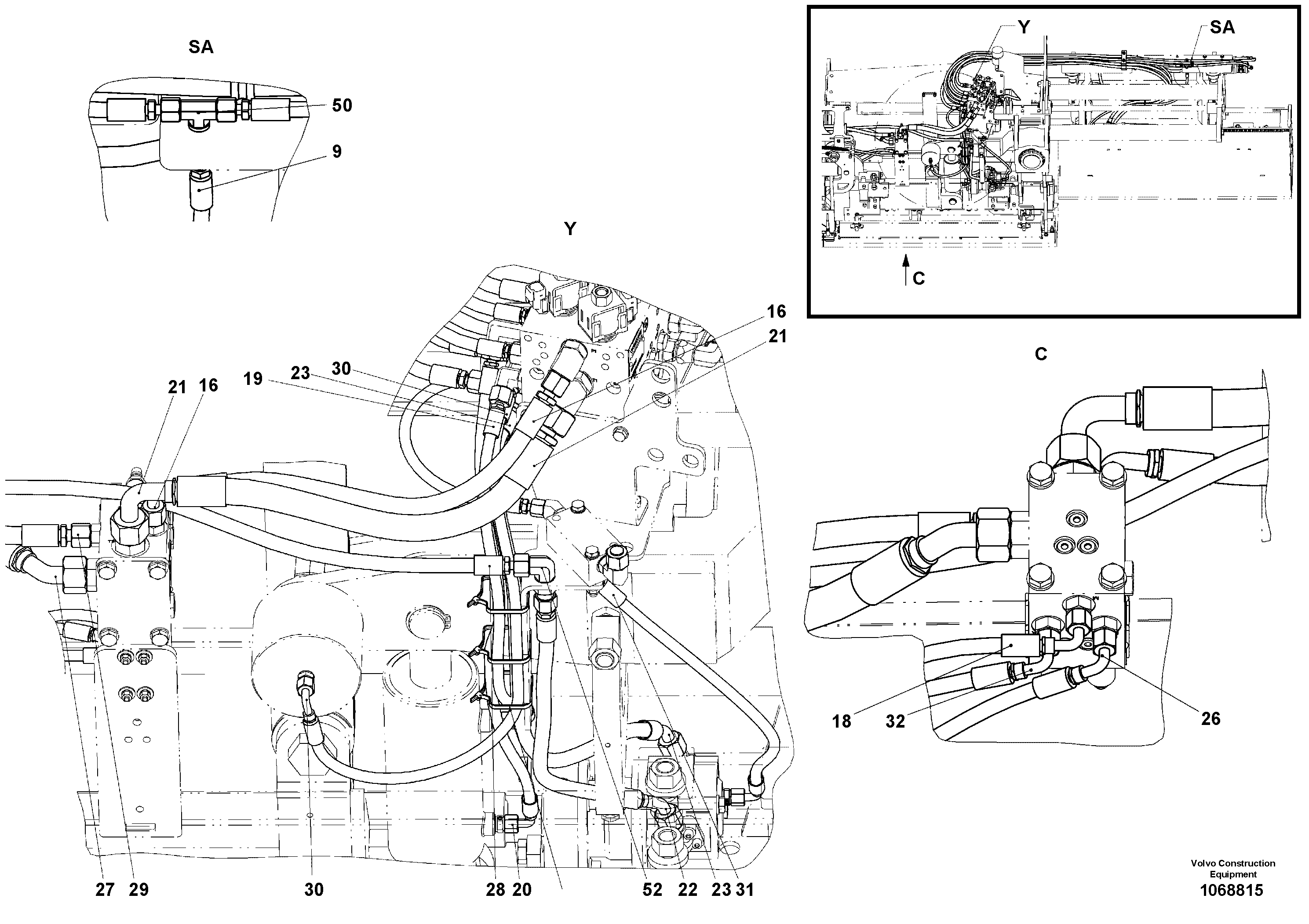 Timing gear casing VOE12763494 VOLVO