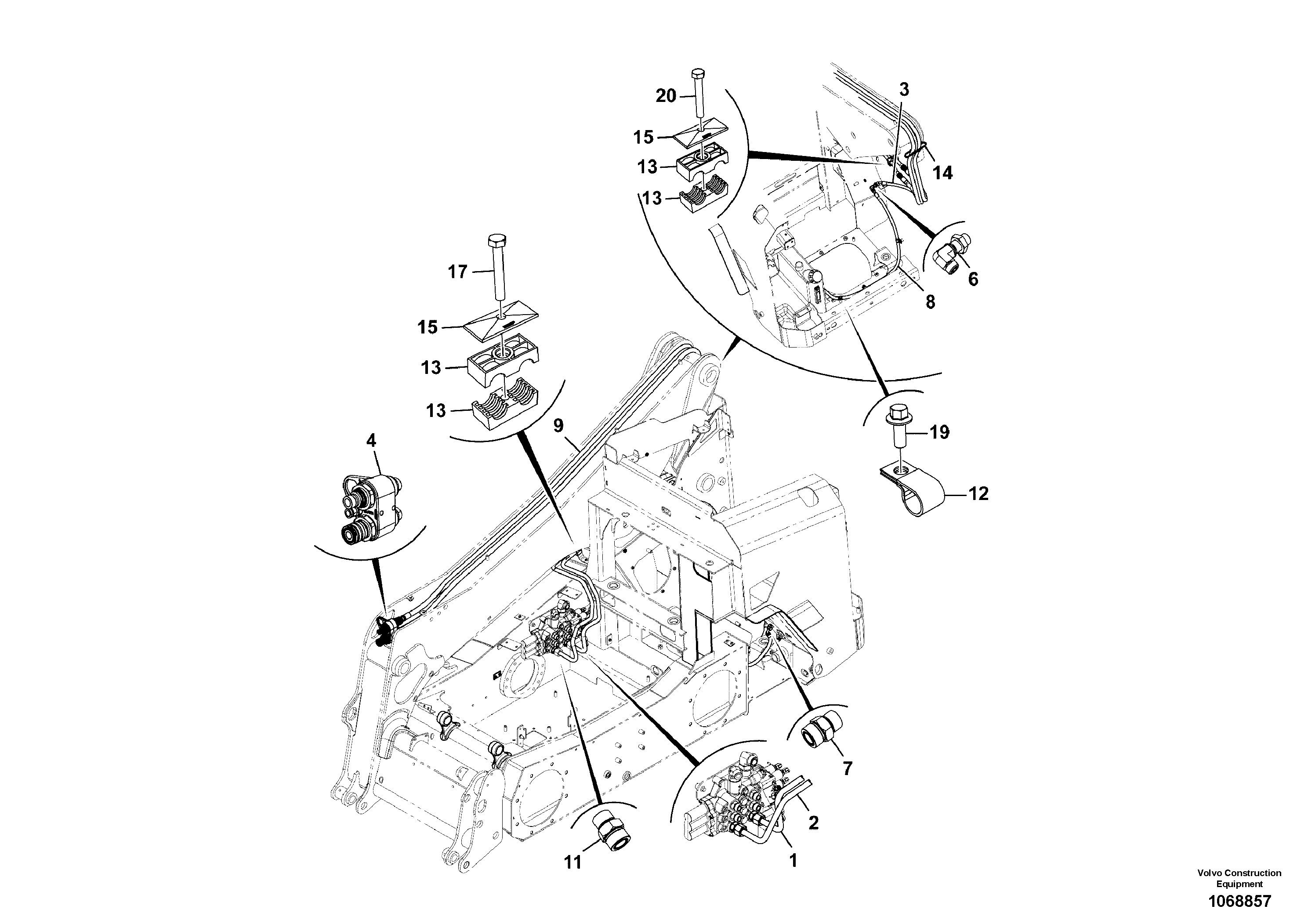 Timing gear casing VOE17296173 VOLVO