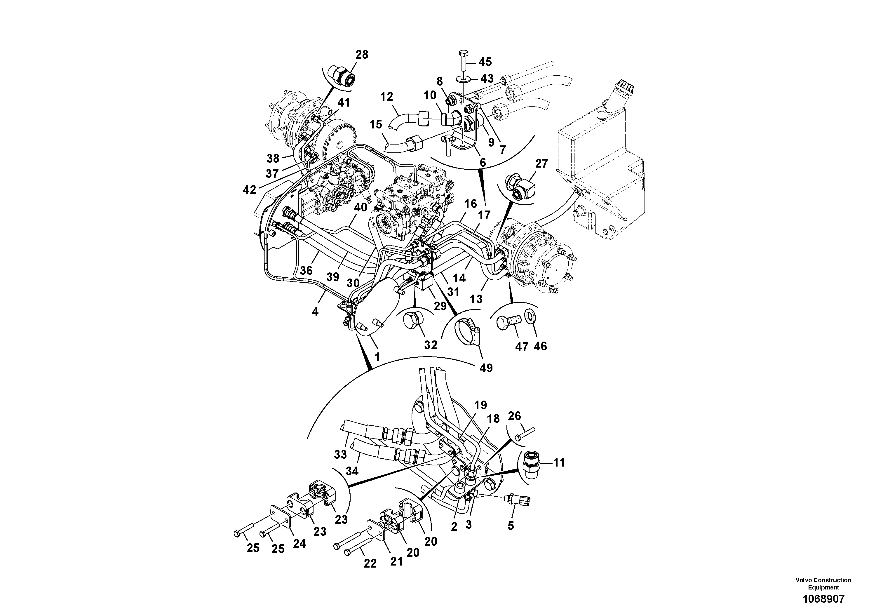 Timing gear casing VOE17292914 VOLVO