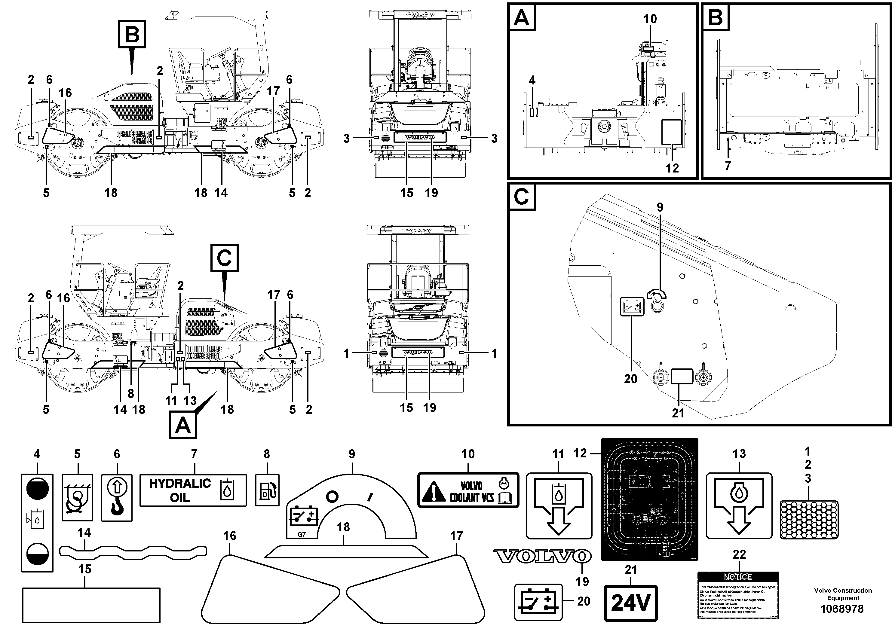Decal Set RM12761763 VOLVO