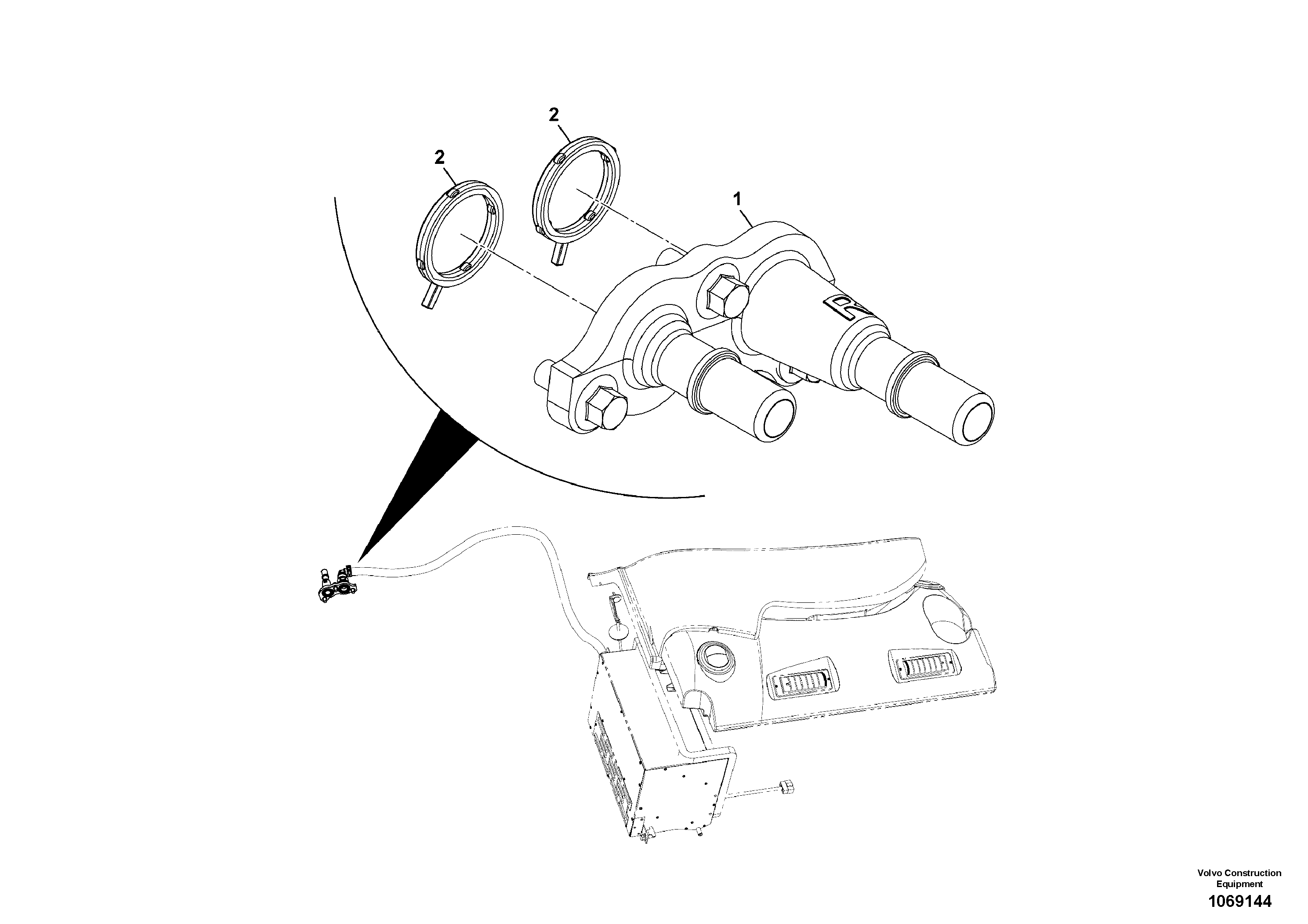 Sensor, position VOE17447447 VOLVO