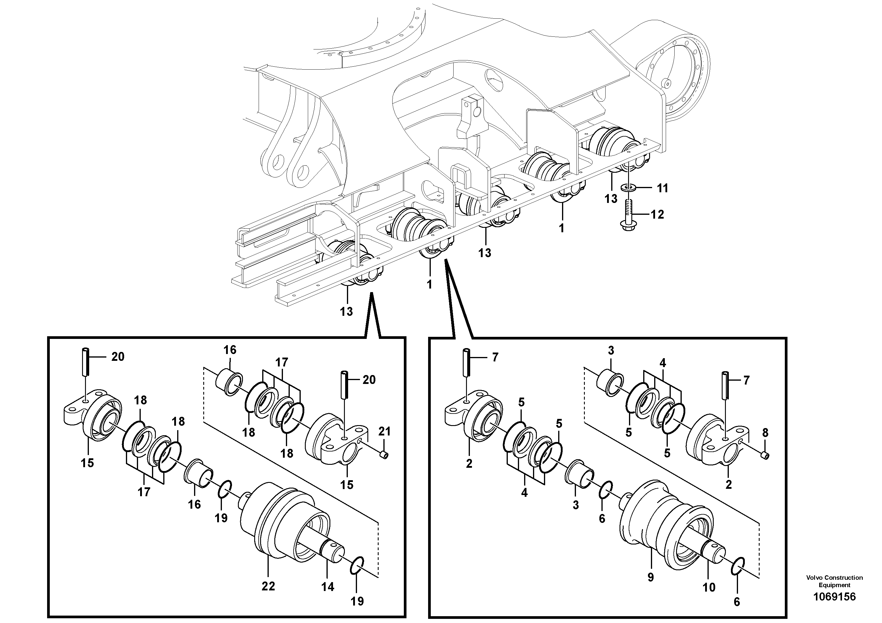 Mounting rail VOE997966 VOLVO