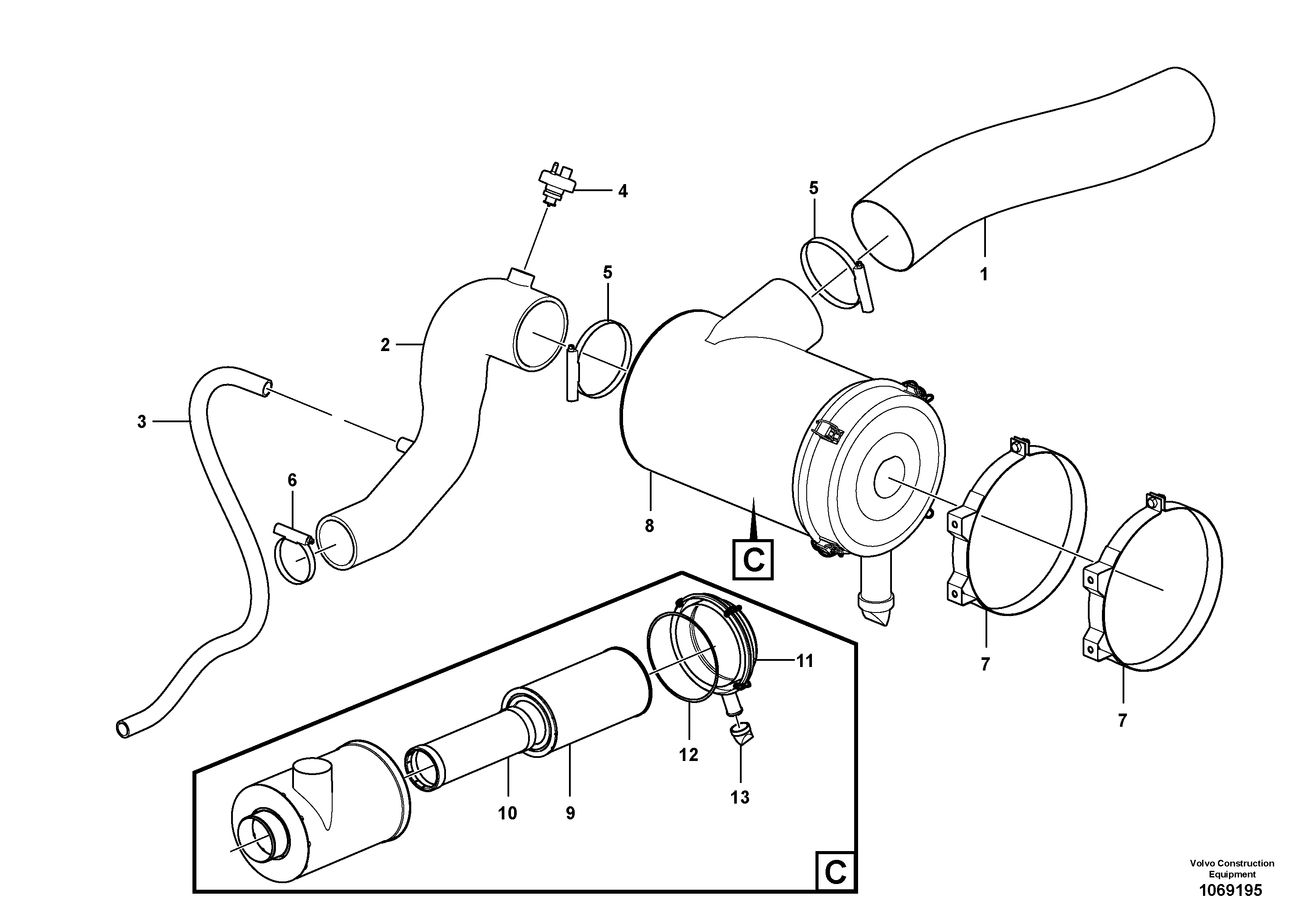 Hose RM/VOE12781680 VOLVO