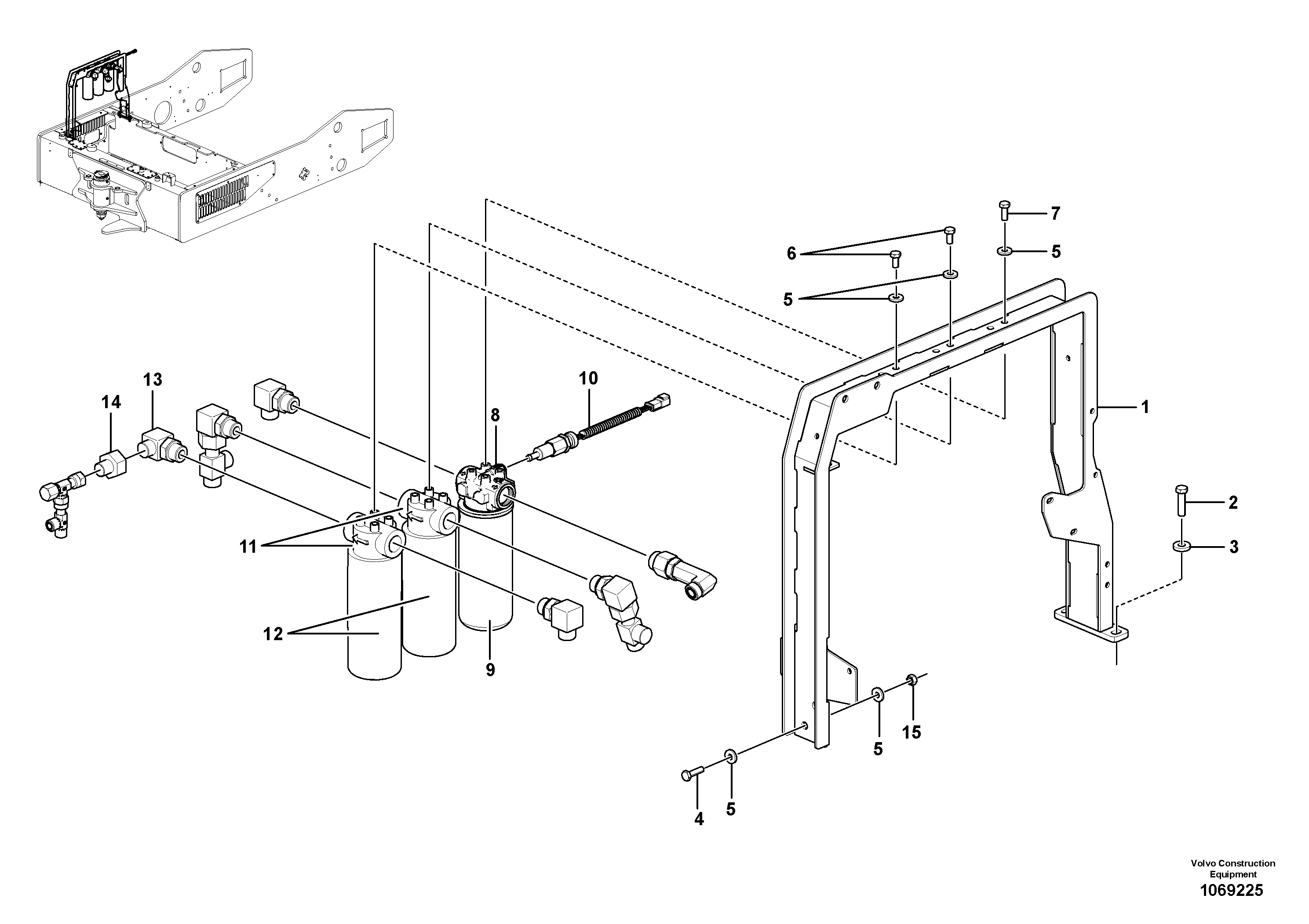 Seat frame VOE12791008 VOLVO
