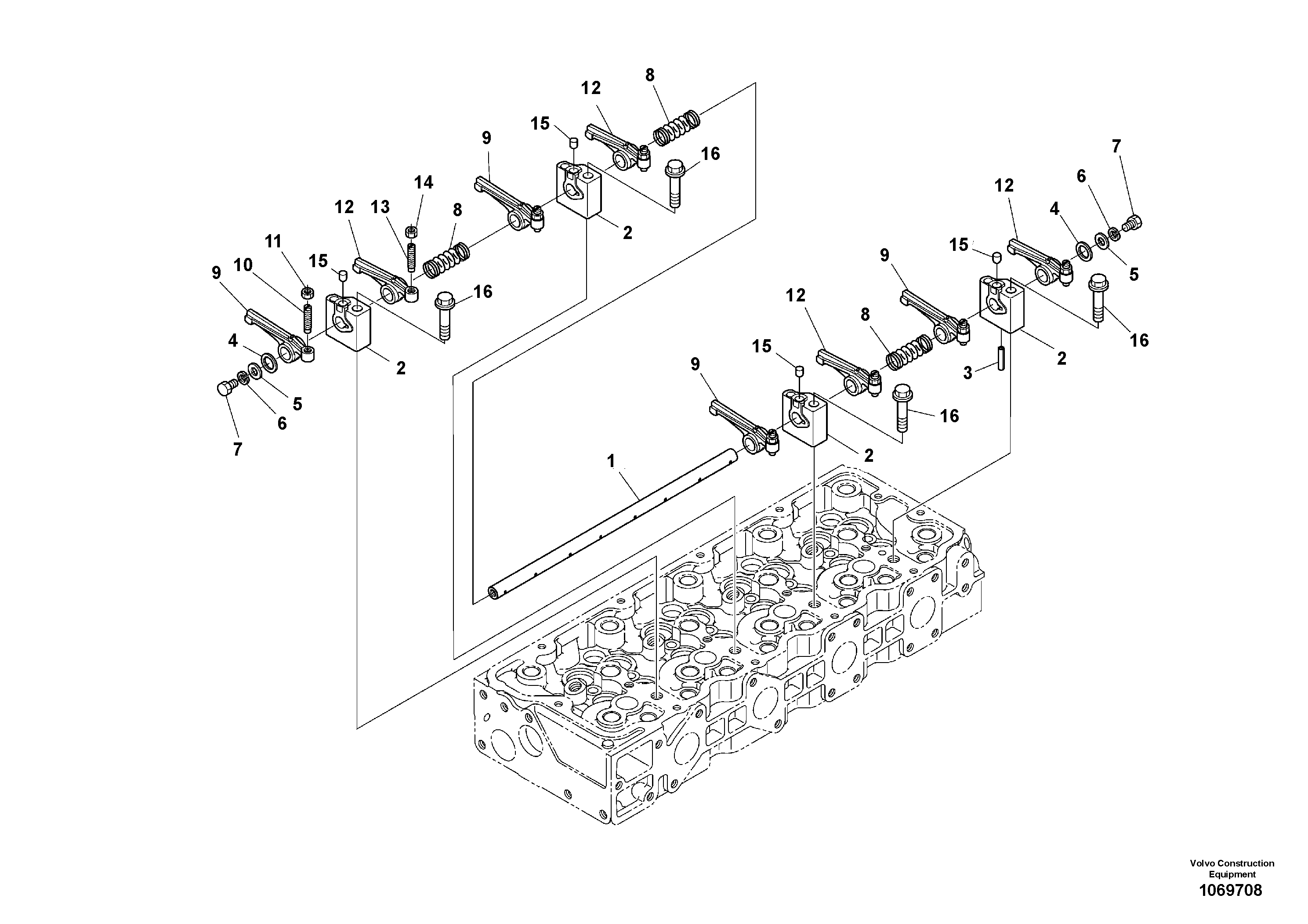 Seat frame VOE16682899 VOLVO