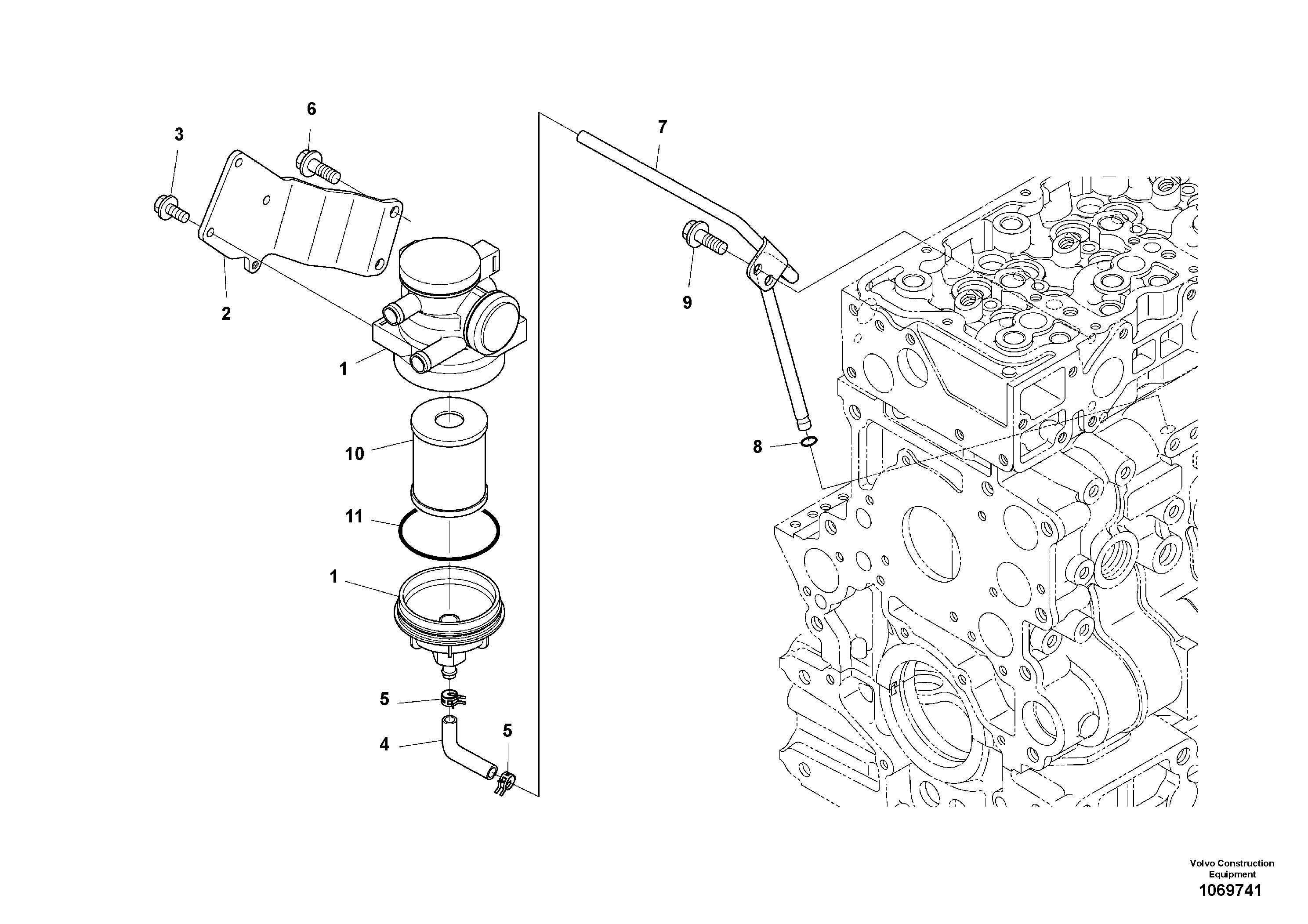 Seat frame VOE22914191 VOLVO