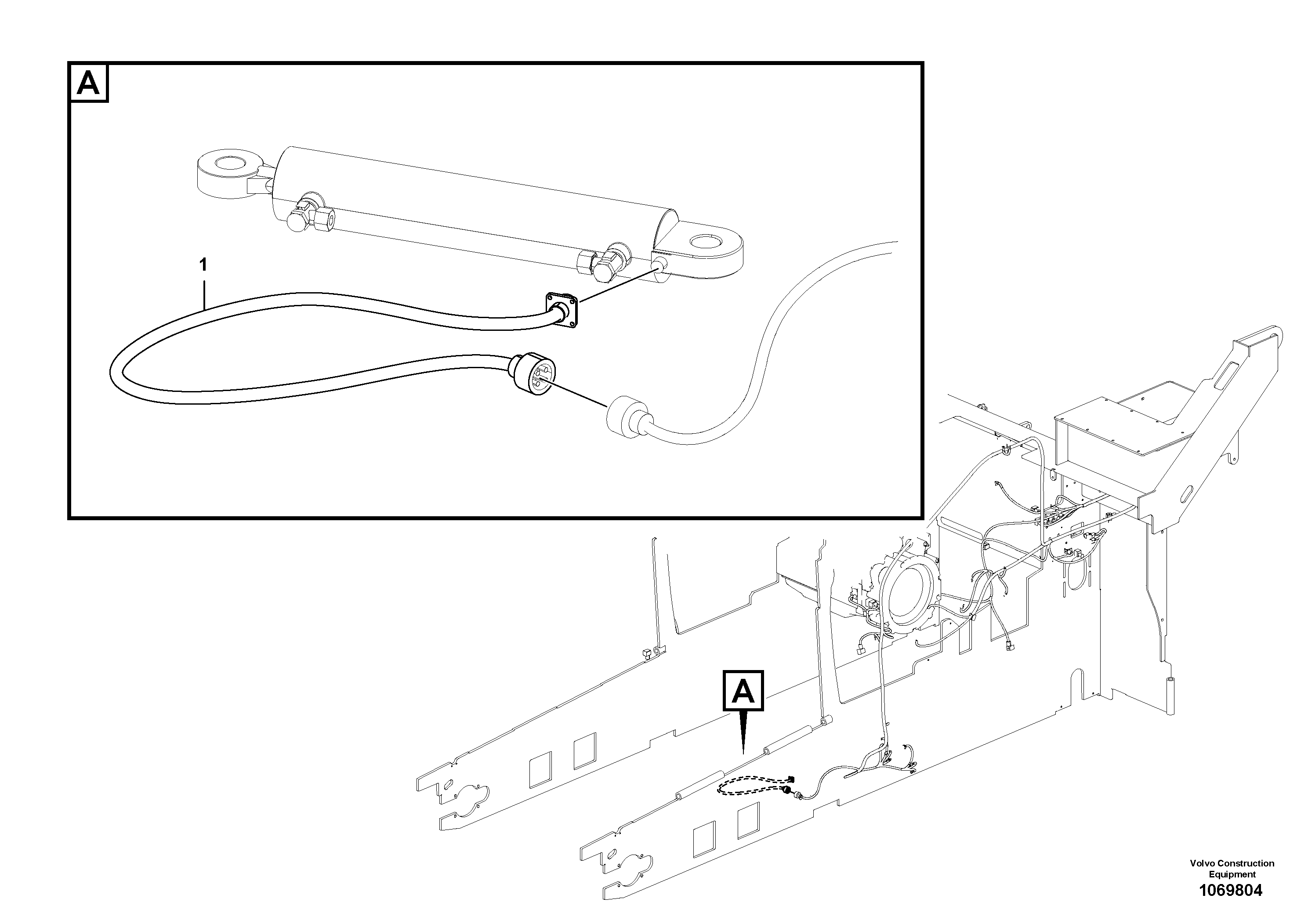 Mounting rail VOE902232 VOLVO