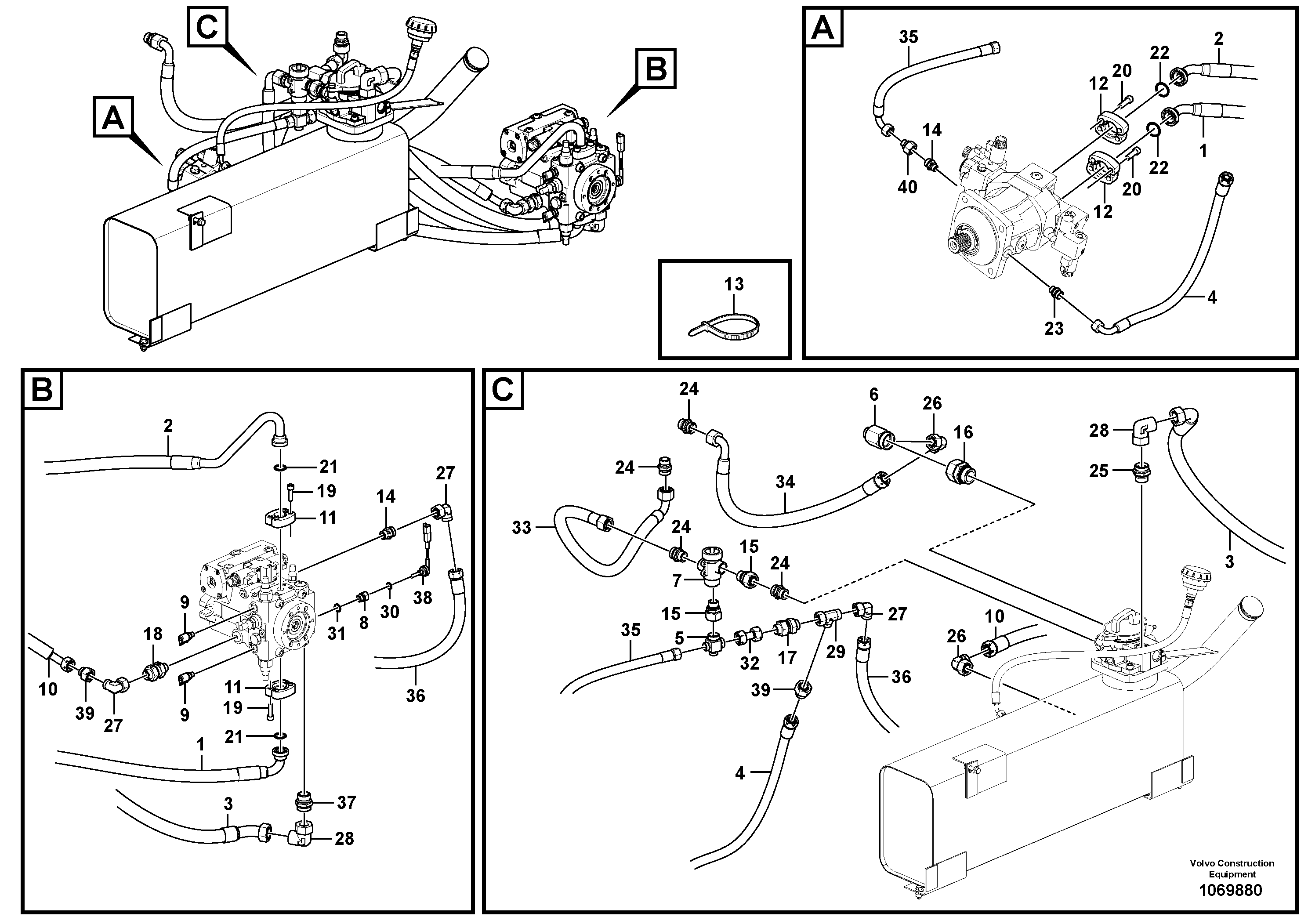Timing gear casing VOE16228682 VOLVO