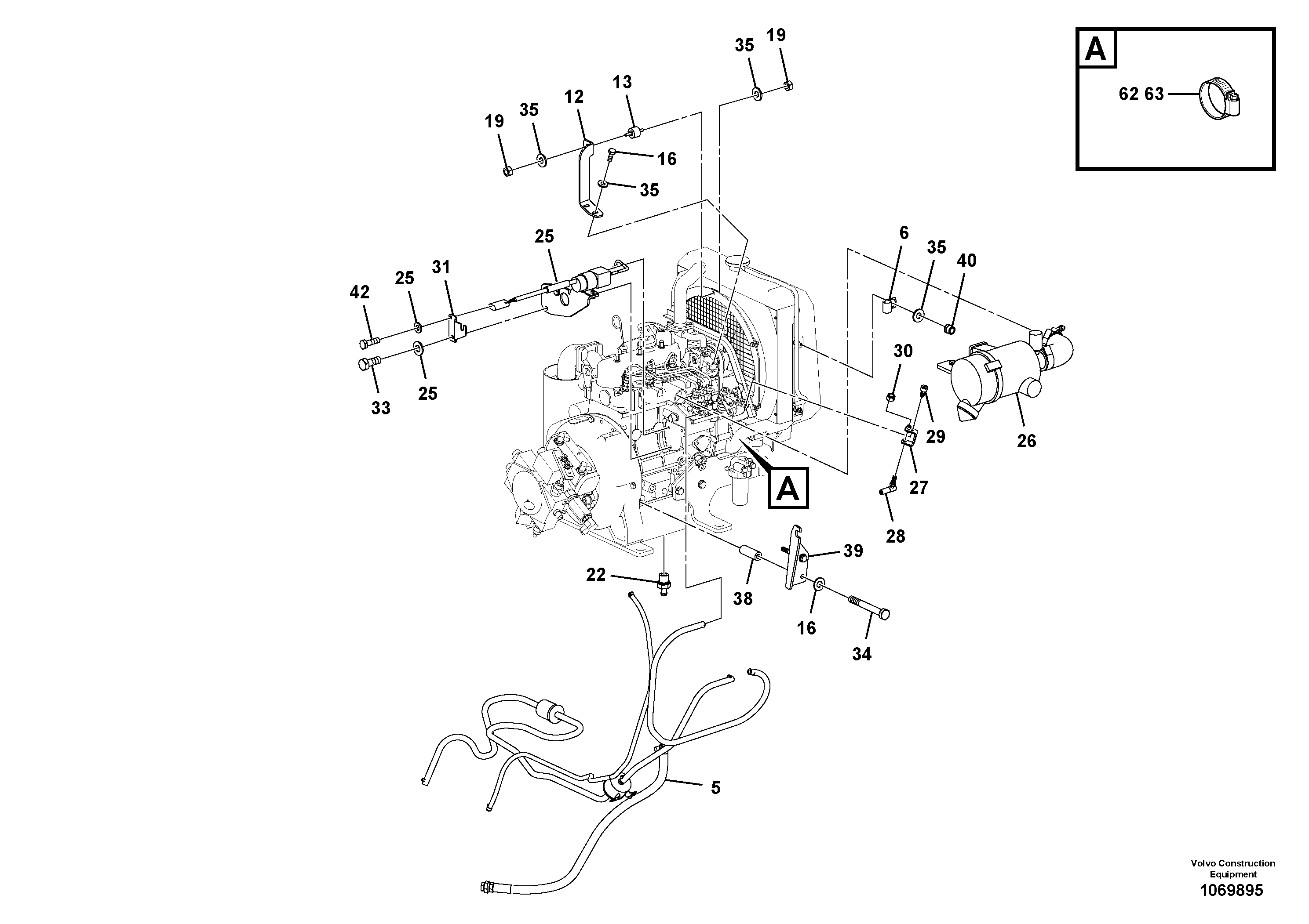 Seat frame RM59226282 VOLVO