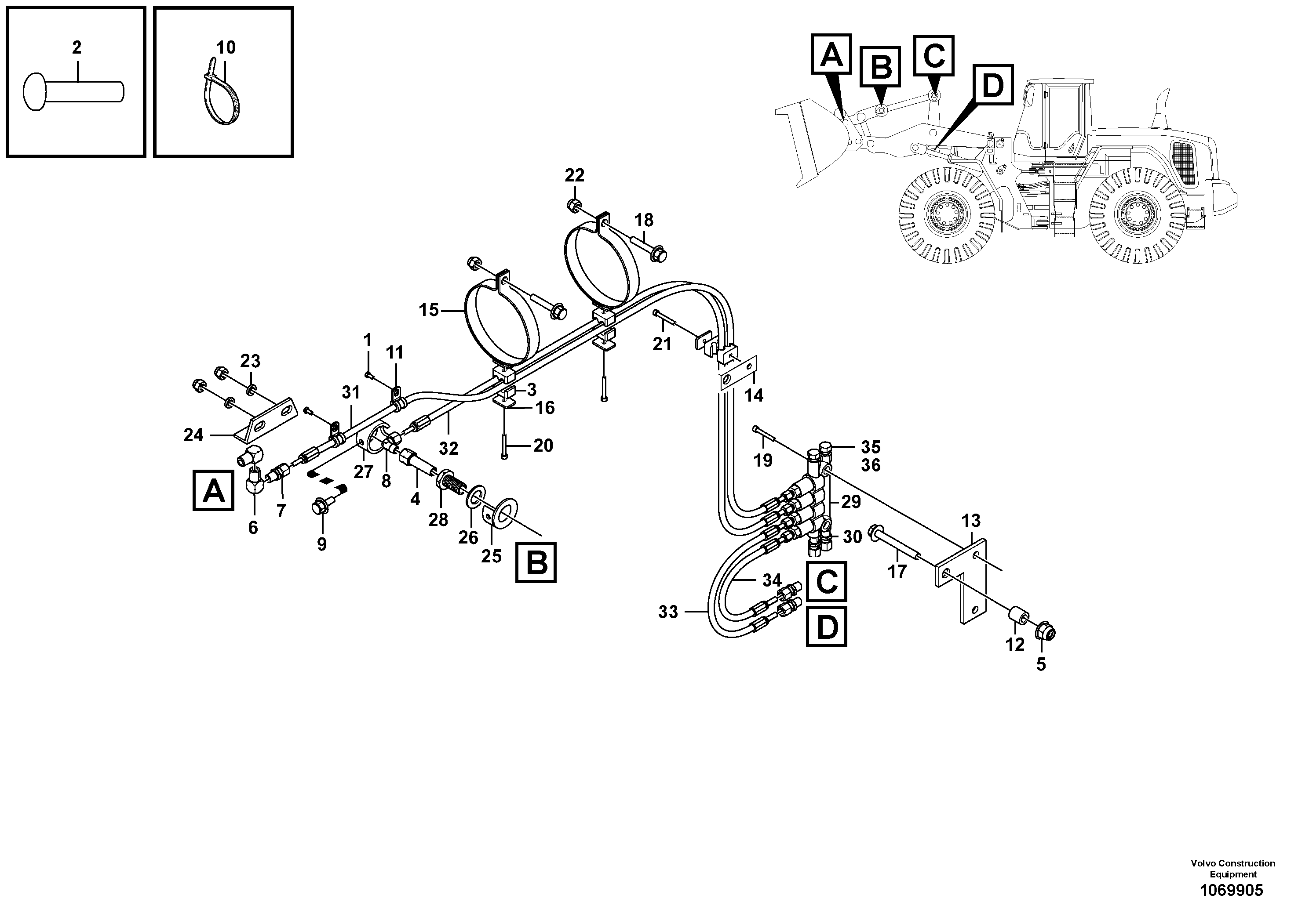Flange Lock Nut VOE1176956 VOLVO