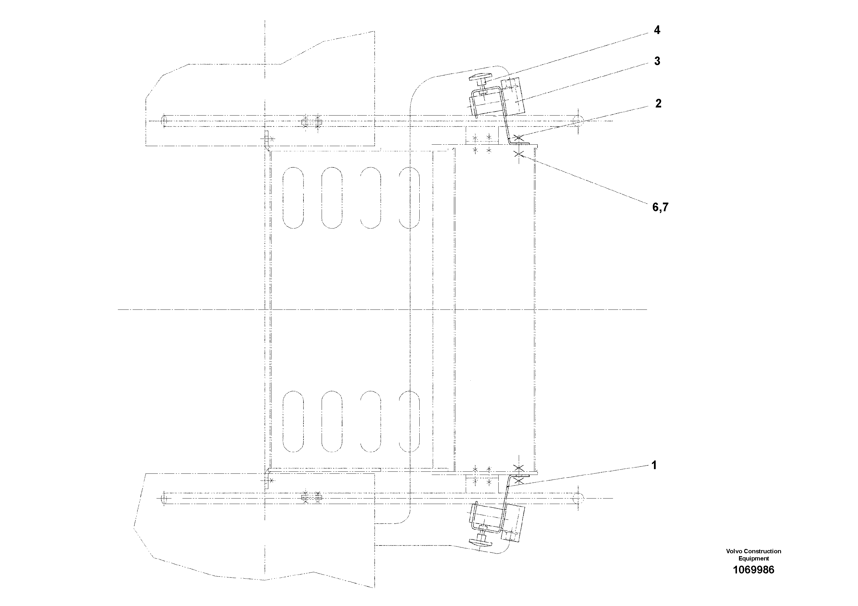 Seat frame RM56283815 VOLVO