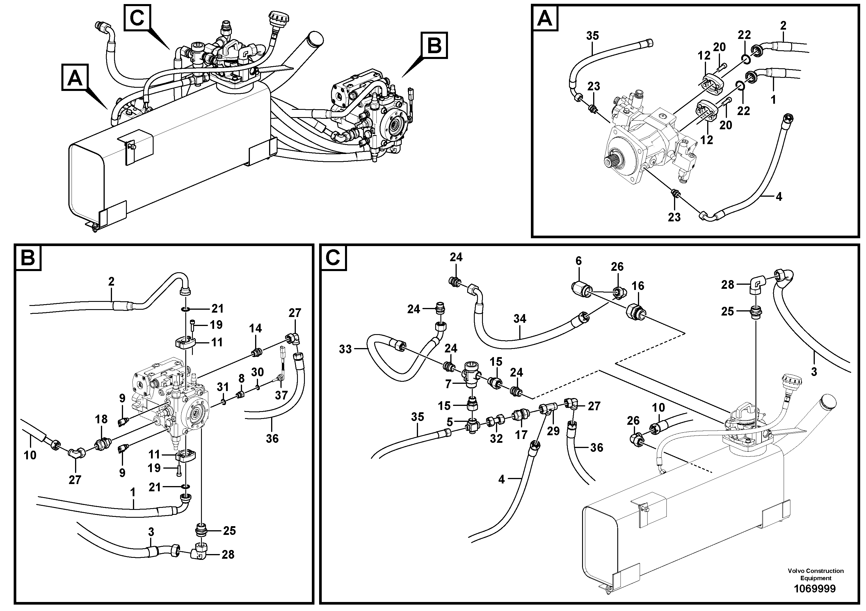 Timing gear casing VOE16228644 VOLVO