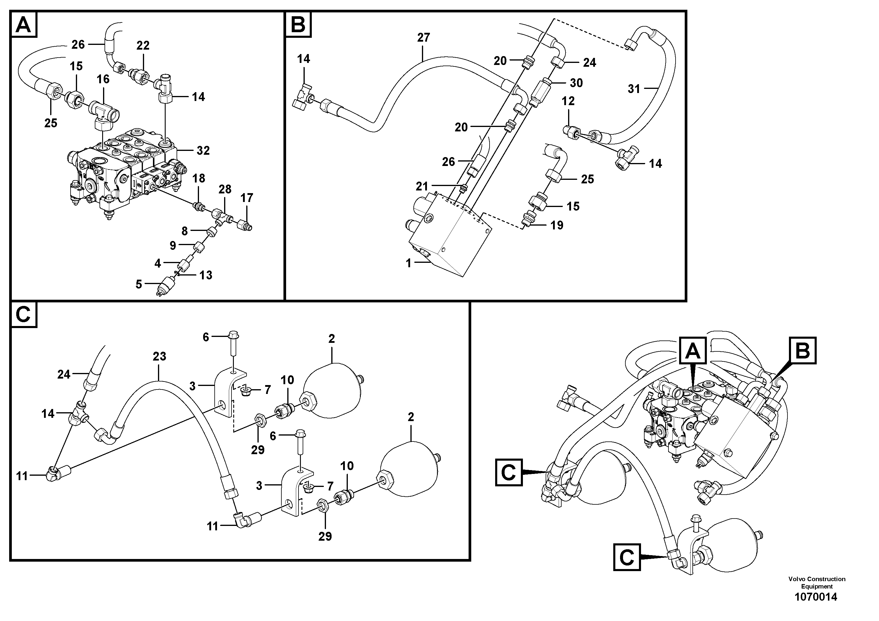 Valve Assembly, Stop VOE15231331 VOLVO