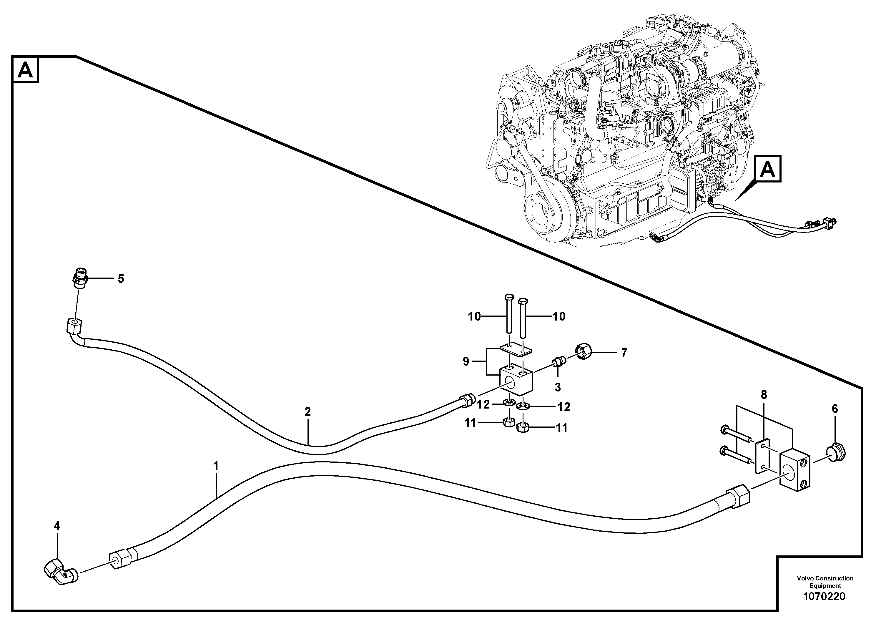 Timing gear casing VOE12799587 VOLVO