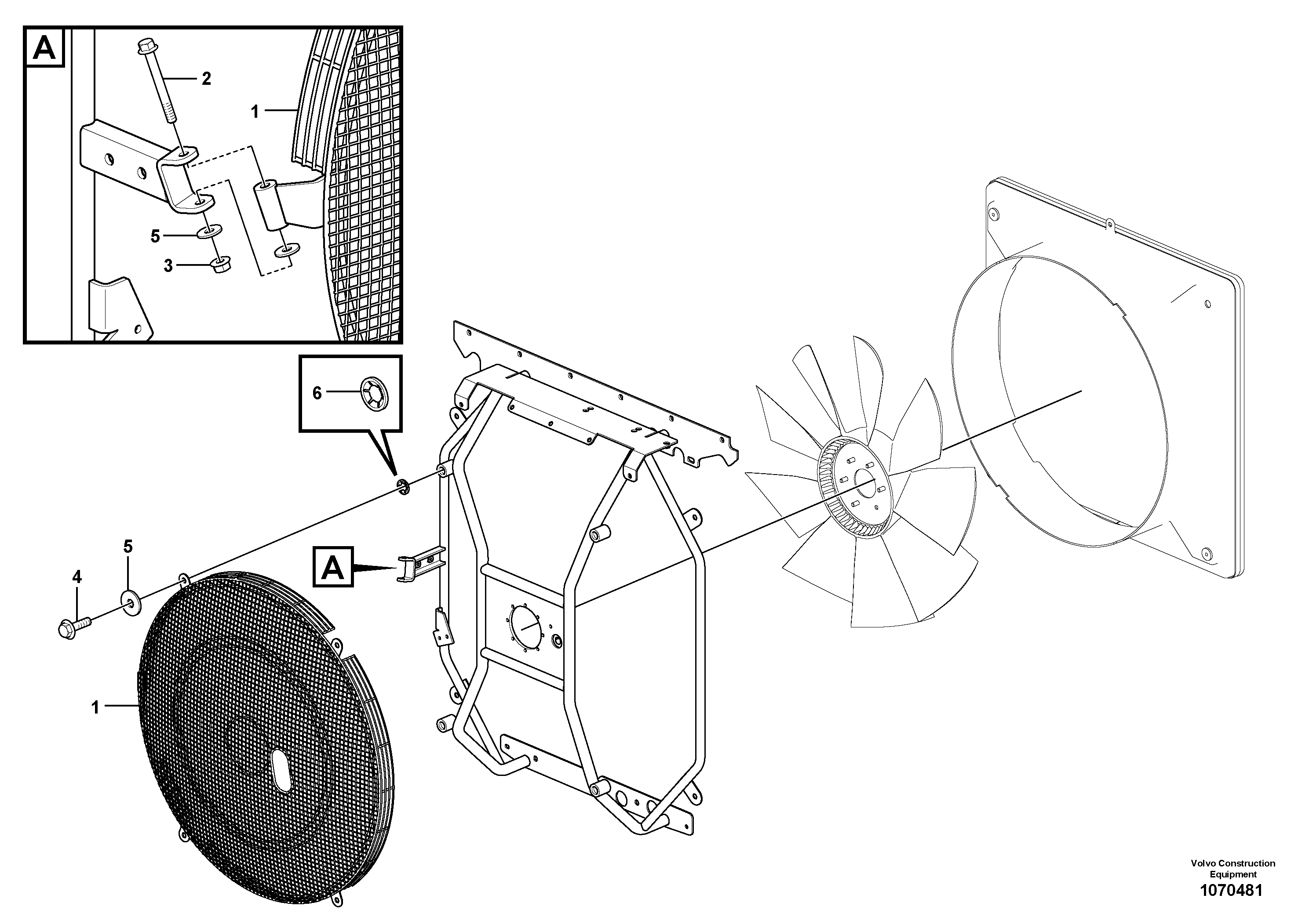 Fan Guard VOE16835822 VOLVO