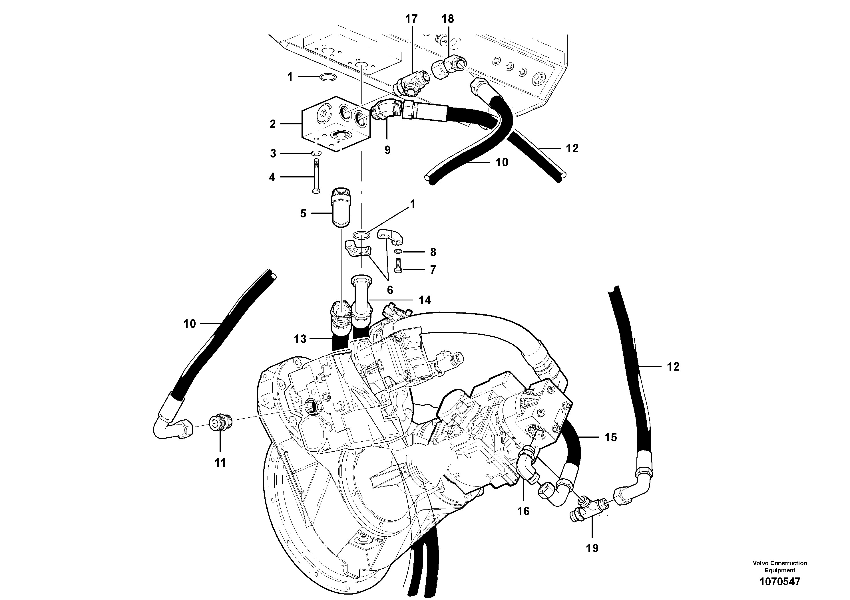 Timing gear casing VOE16634464 VOLVO