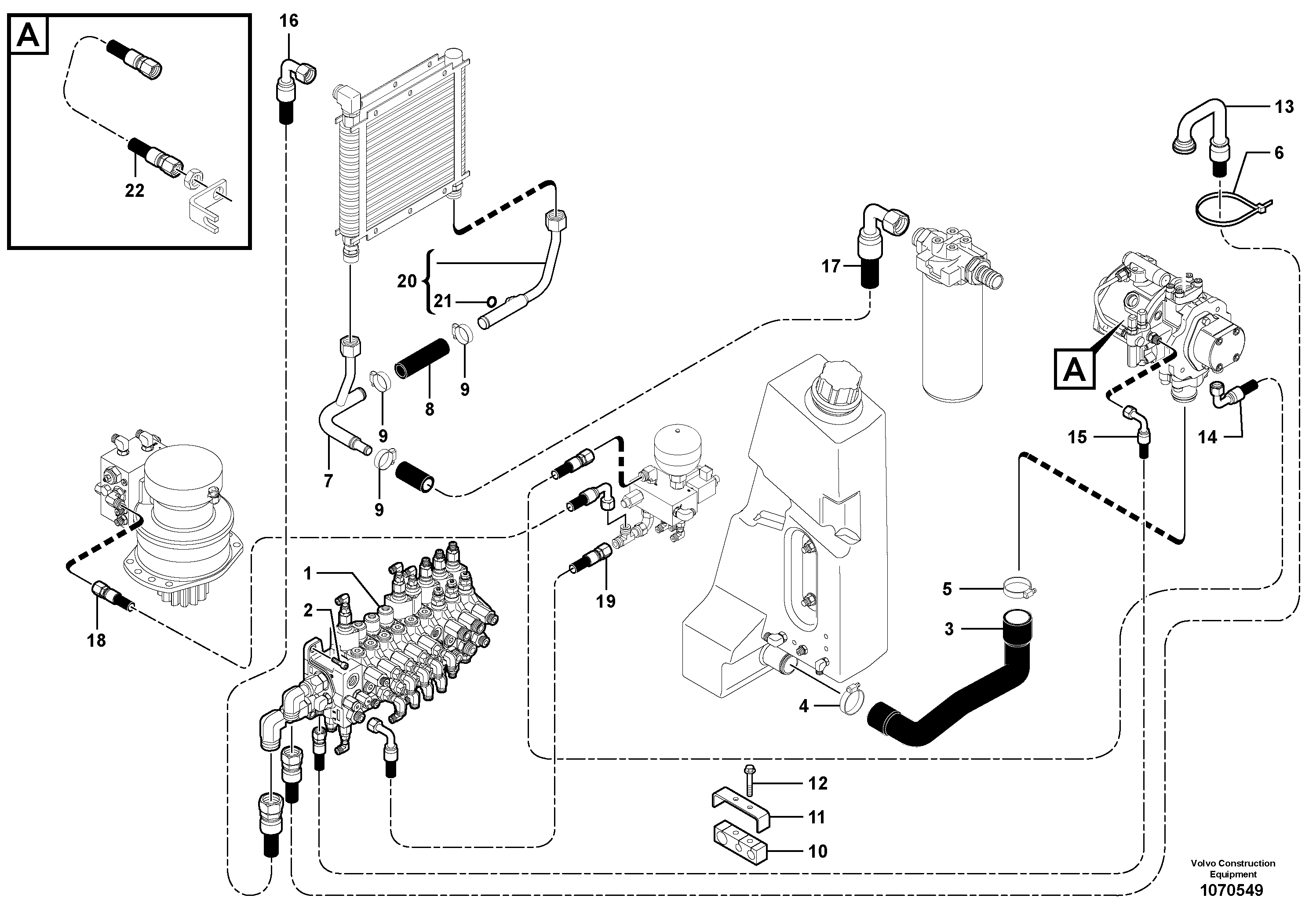 Timing gear casing VOE11802829 VOLVO