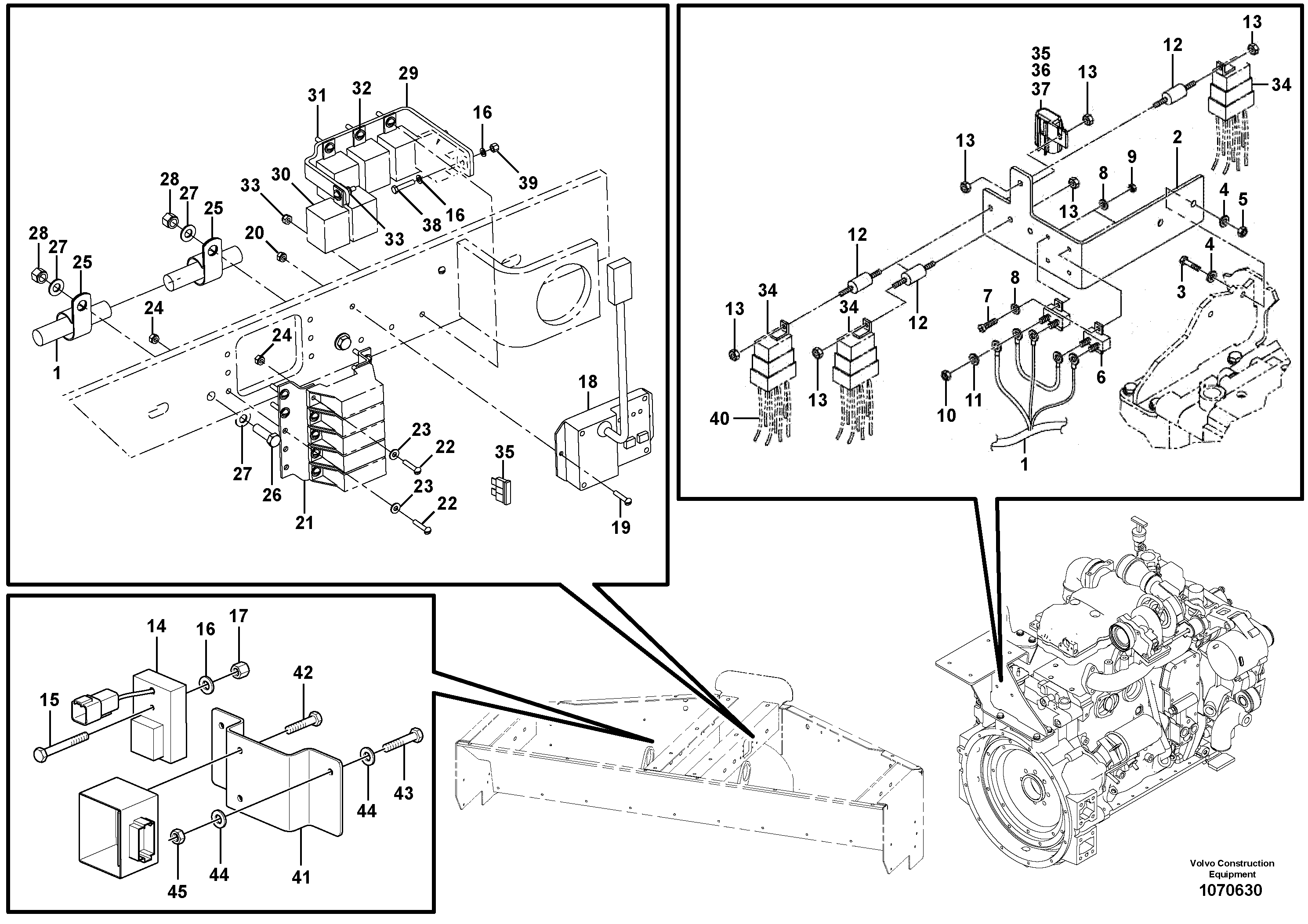 Seat frame VOE12780419 VOLVO