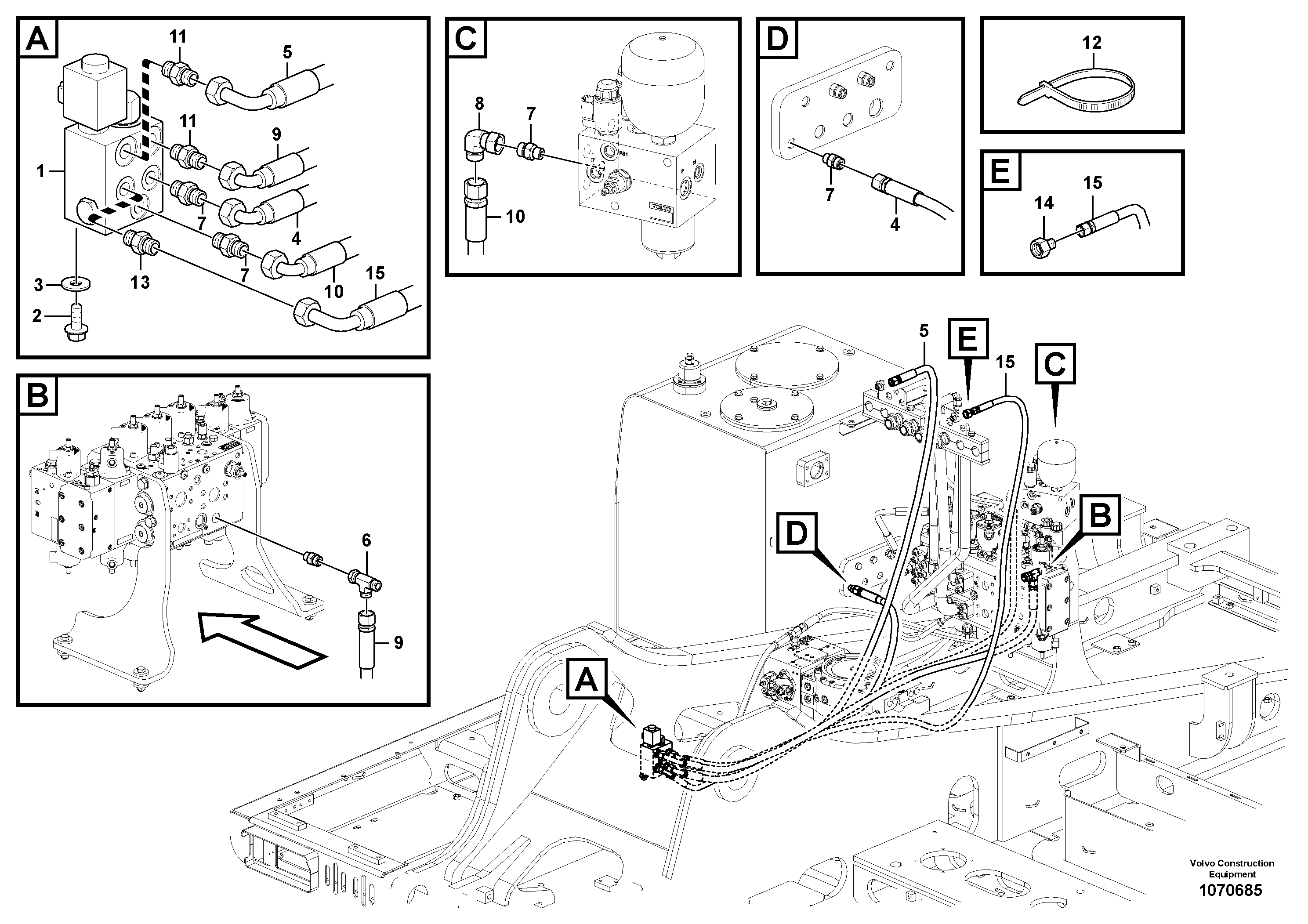 Timing gear casing VOE15800225 VOLVO