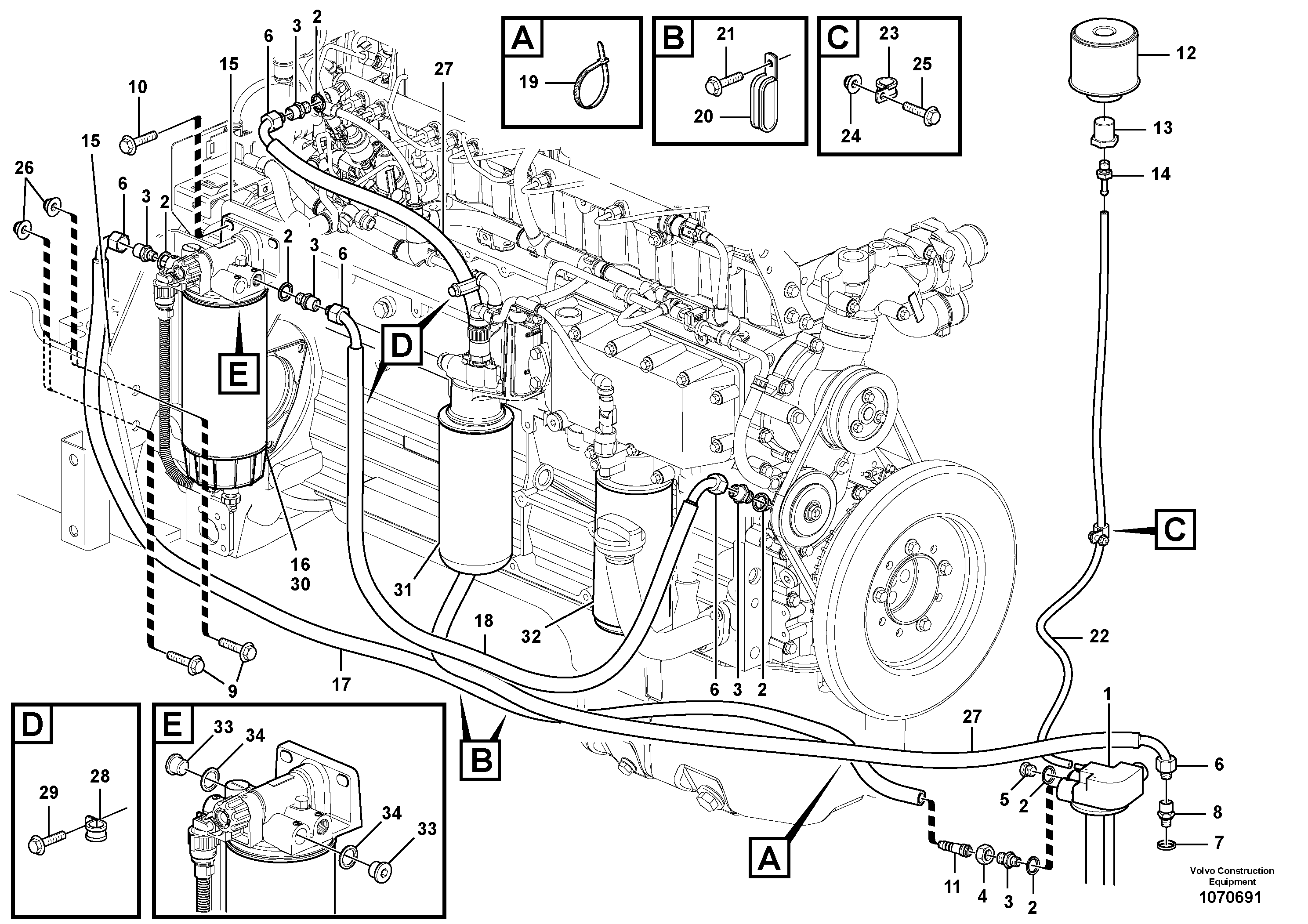 Seat frame VOE12746181 VOLVO
