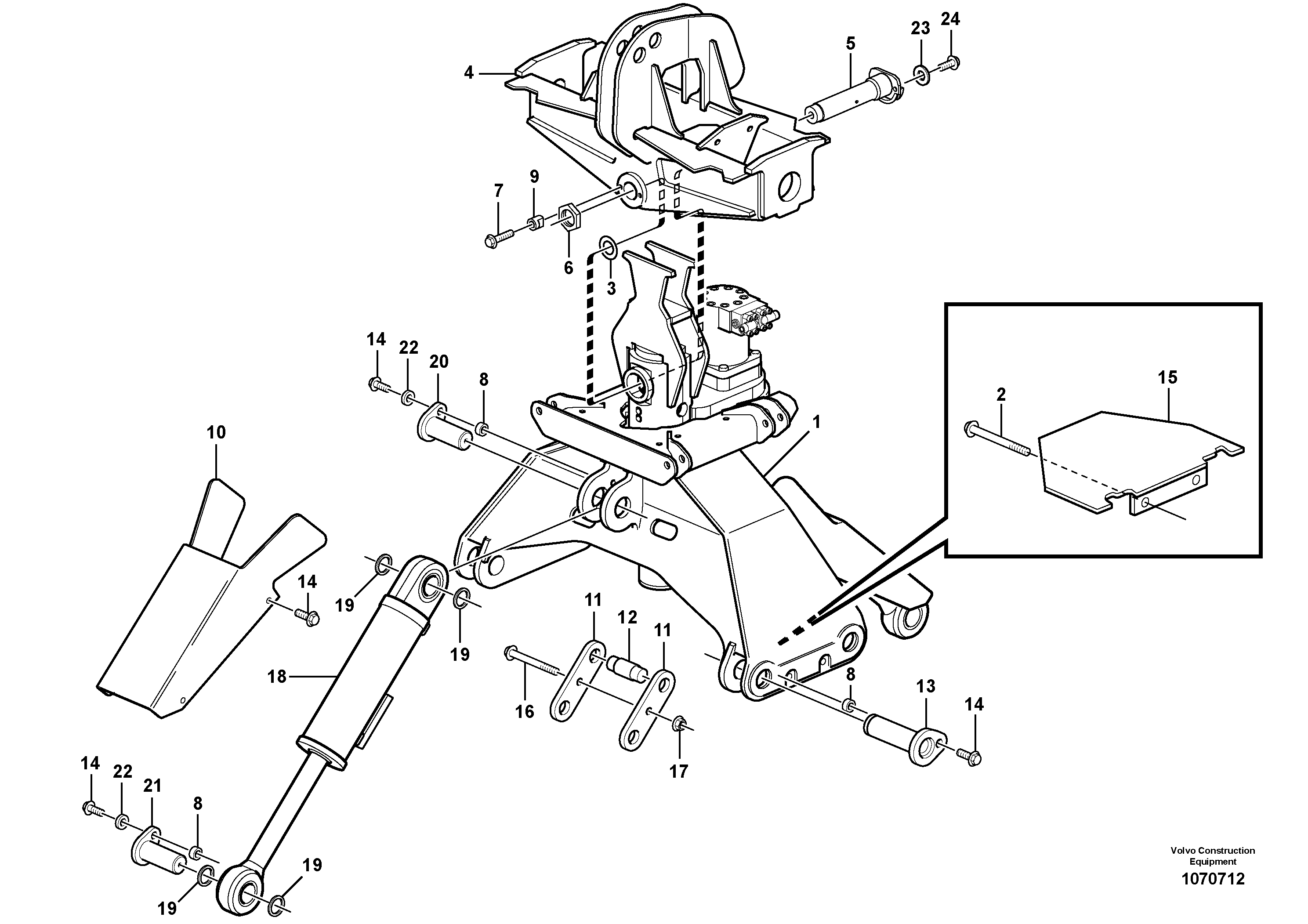 Mounting rail VOE997954 VOLVO