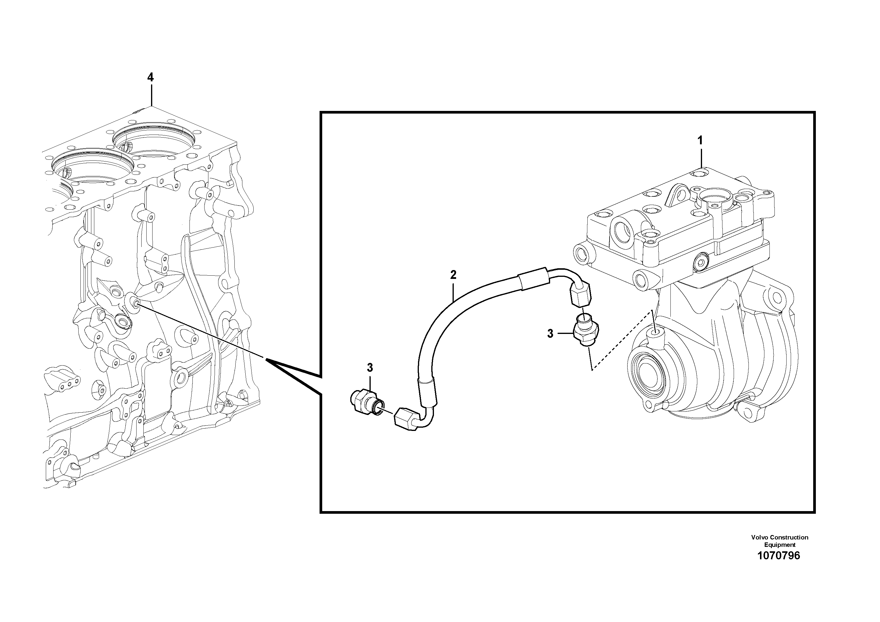 Timing gear casing VOE990424 VOLVO