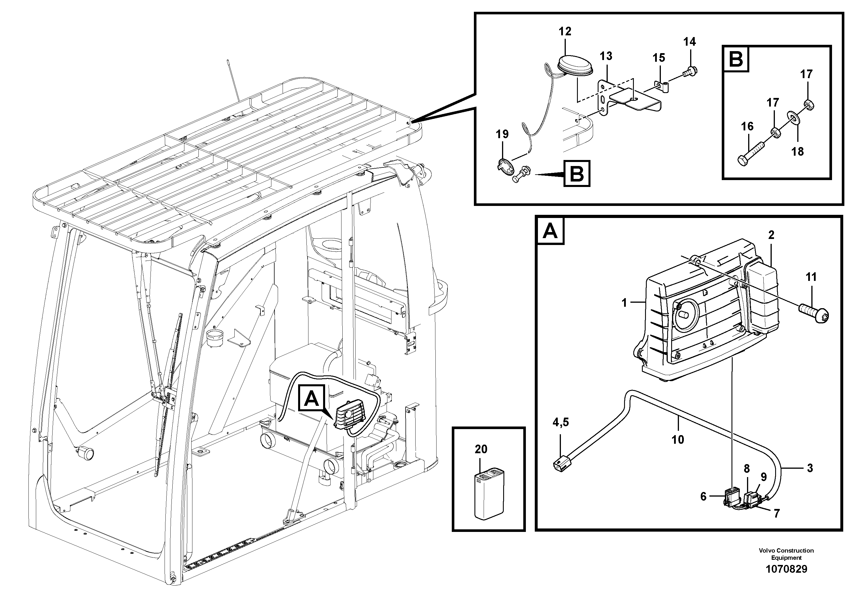 Microswitch VOE14658894 VOLVO