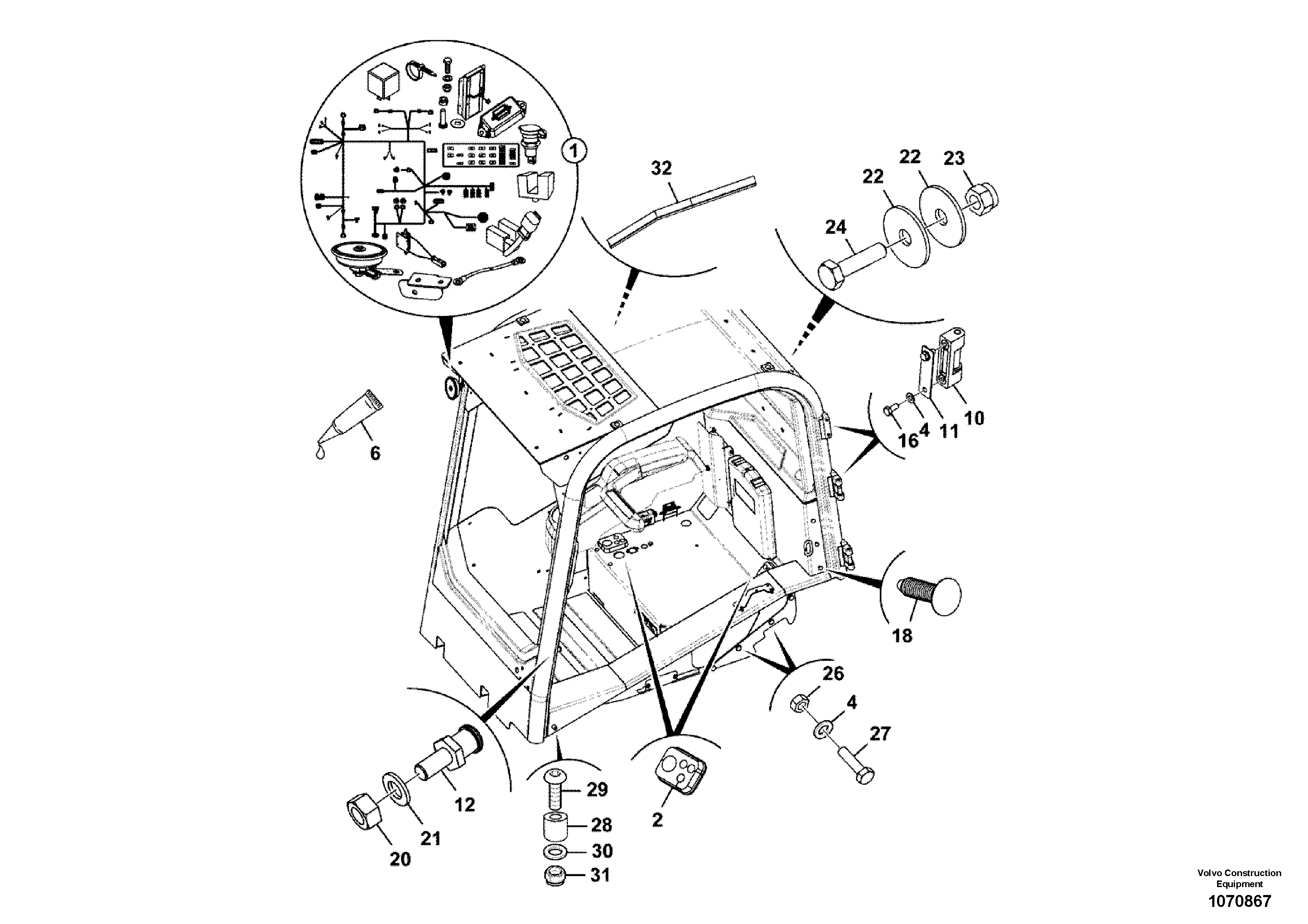 For upper engine part VOE17210359 VOLVO