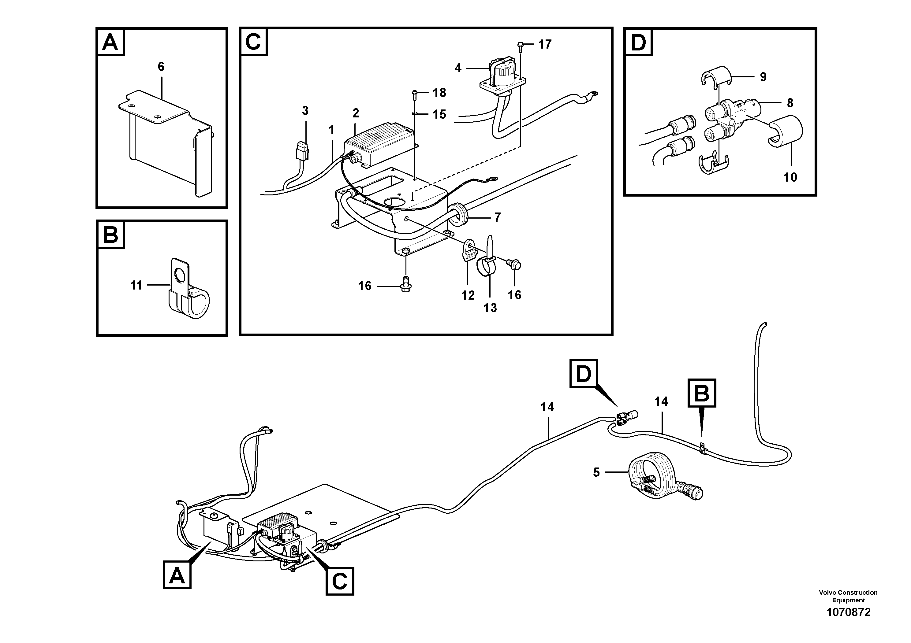 Radio Support VOE14648706 VOLVO