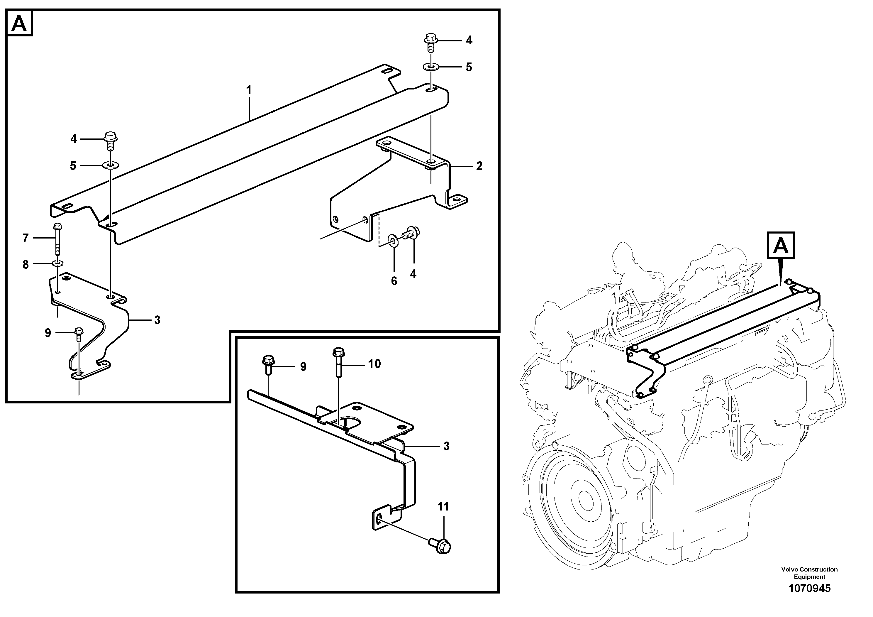 Seat frame VOE14631680 VOLVO