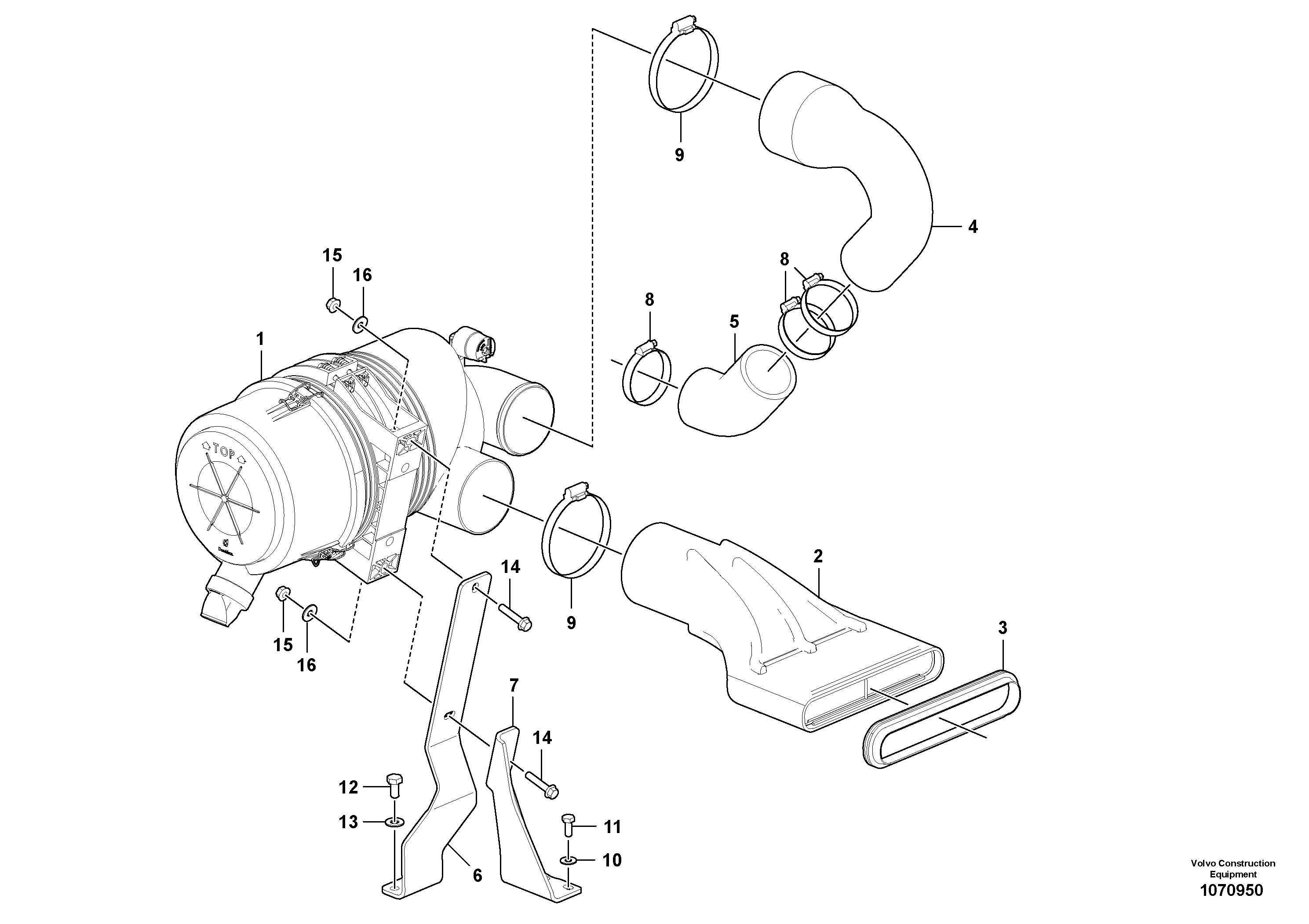 Seat frame VOE15649197 VOLVO