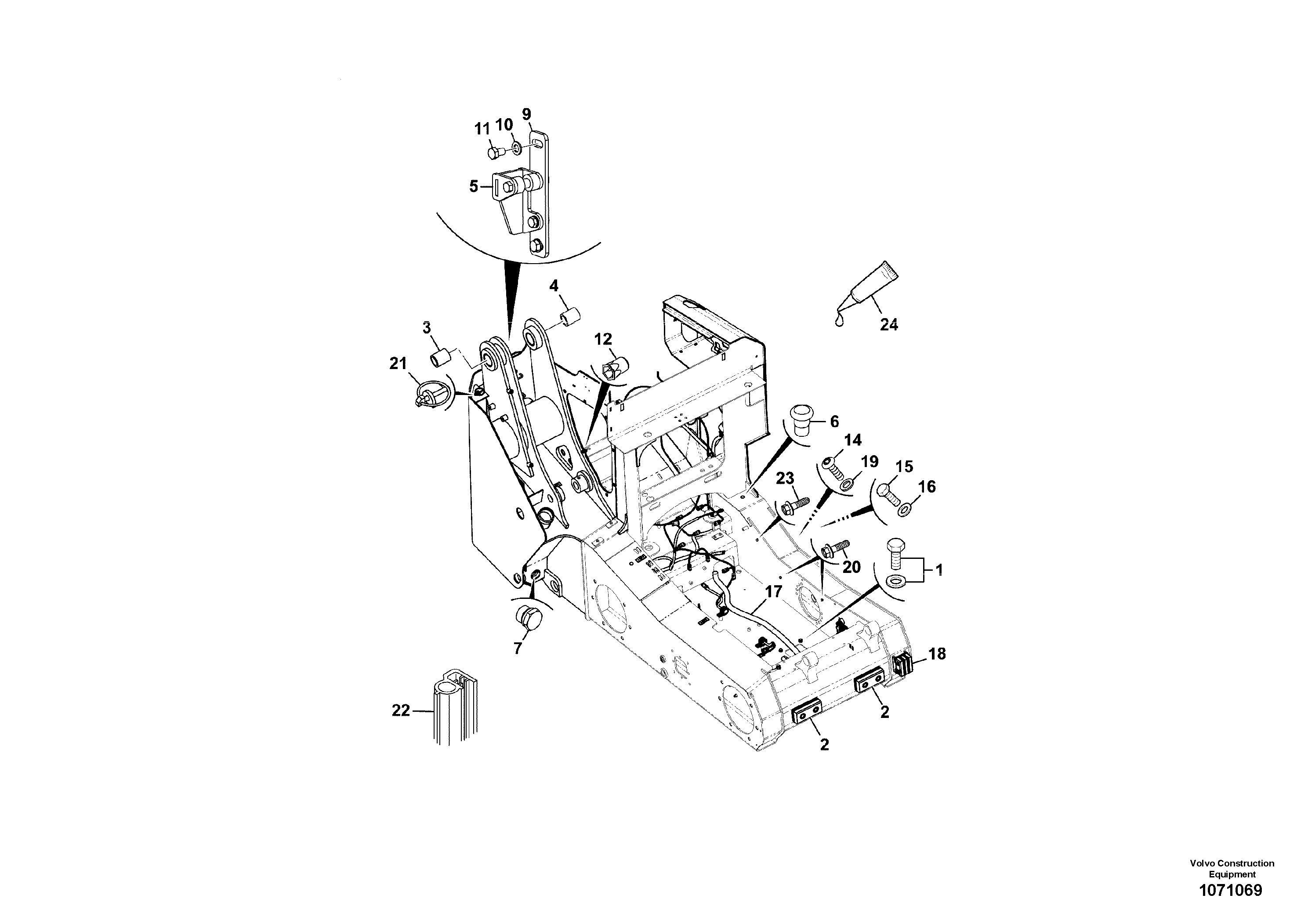 For upper engine part VOE17230161 VOLVO