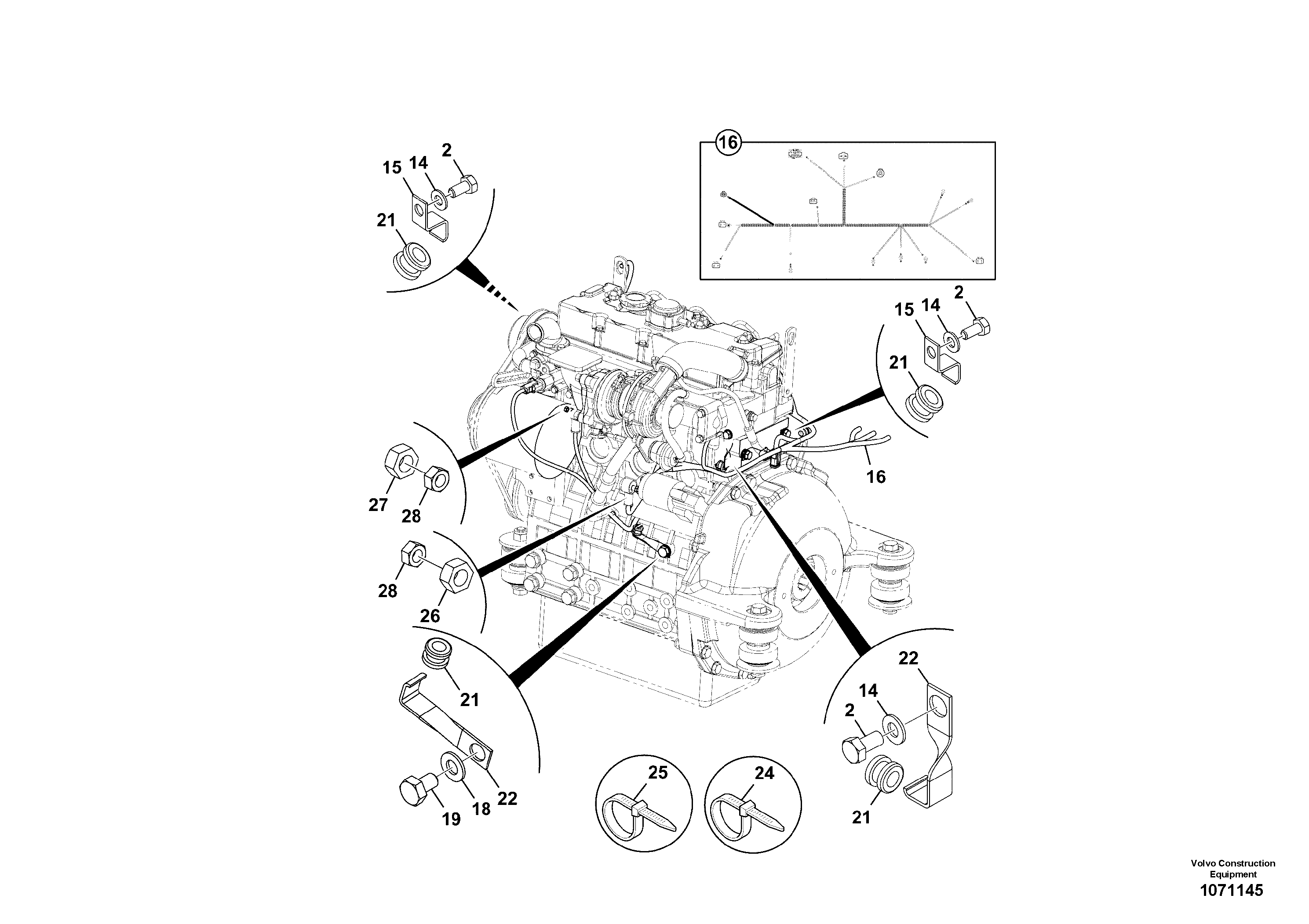 Support Leg VOE17415101 VOLVO