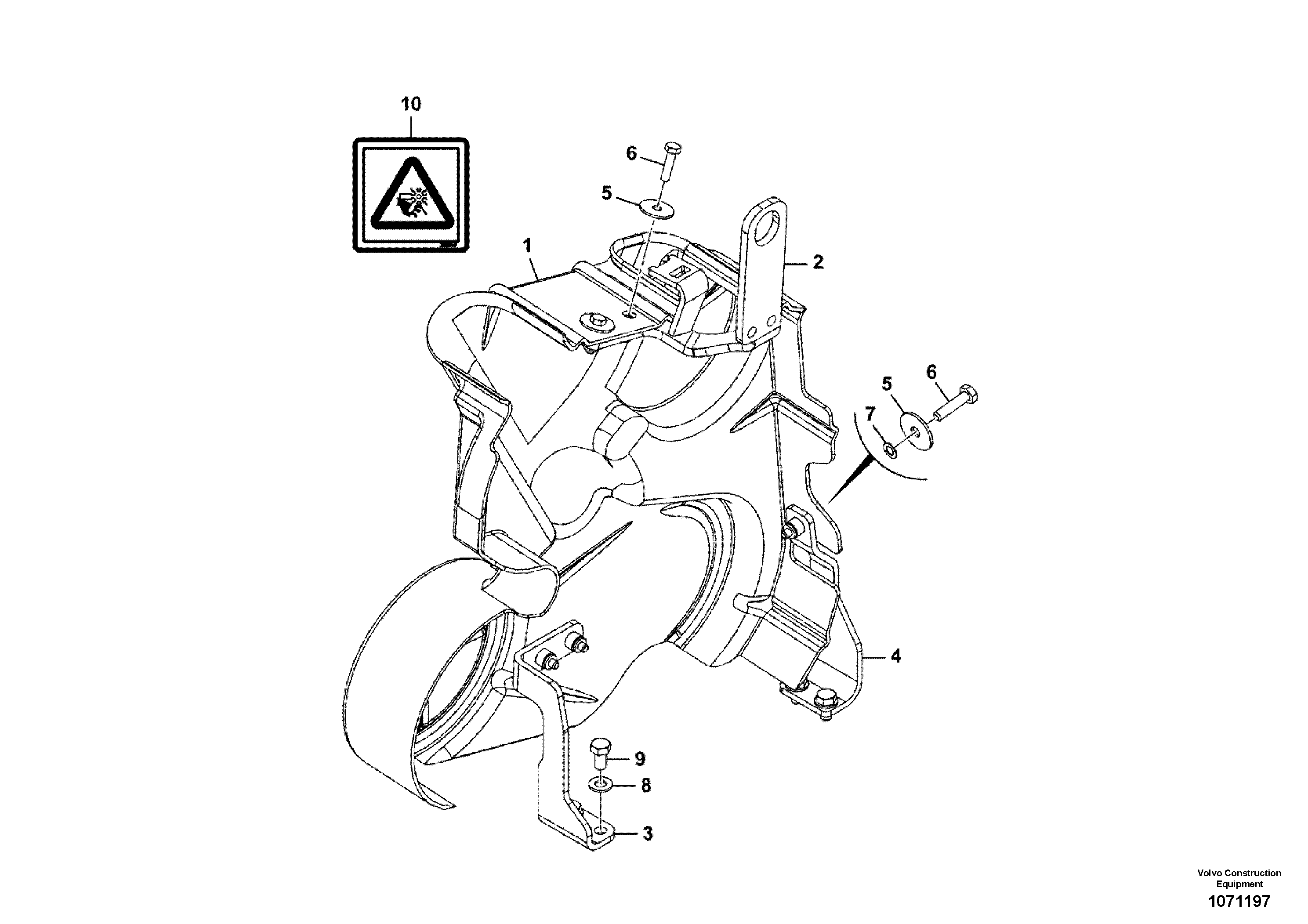 Seat frame VOE17416338 VOLVO