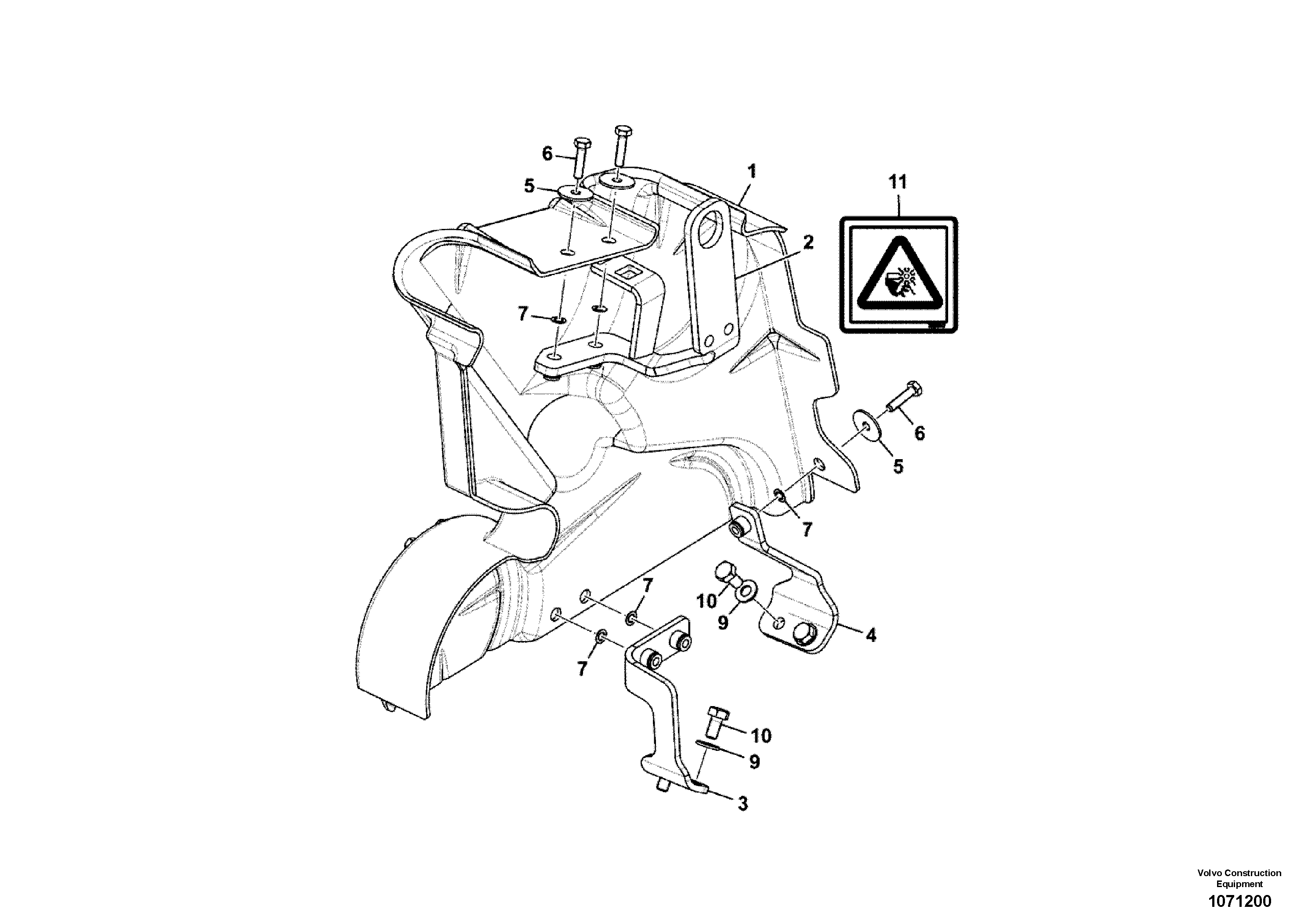 Seat frame VOE17416336 VOLVO