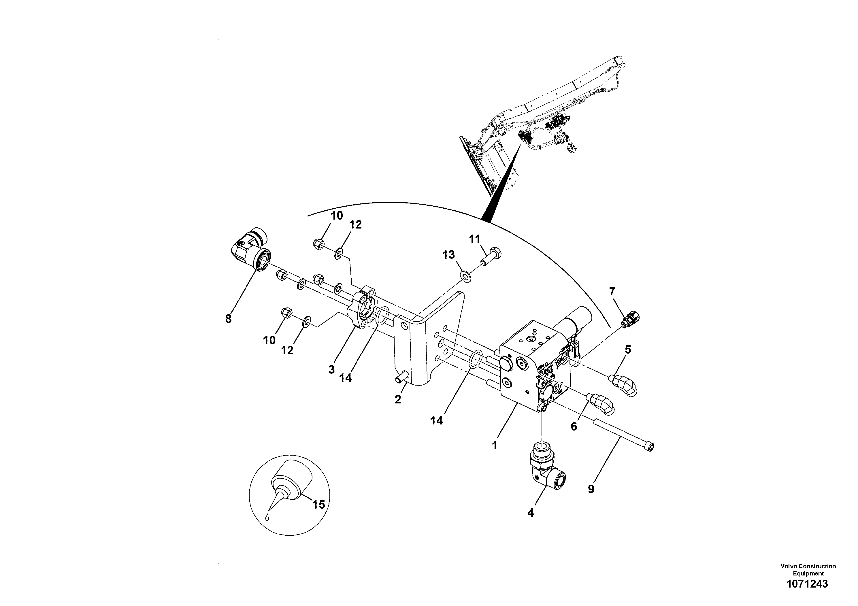 Seat frame VOE17252265 VOLVO