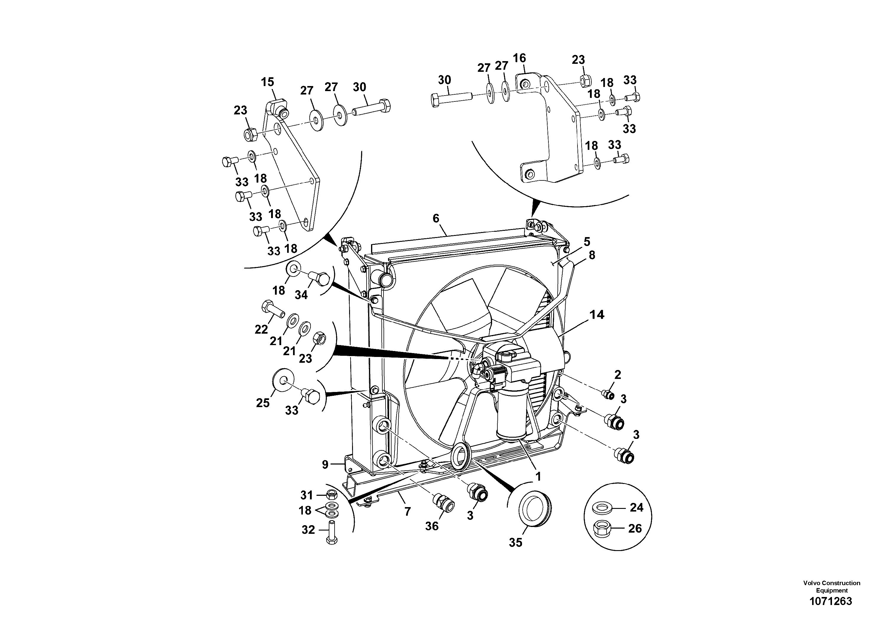 Cable harness,upper.s VOE17416514 VOLVO