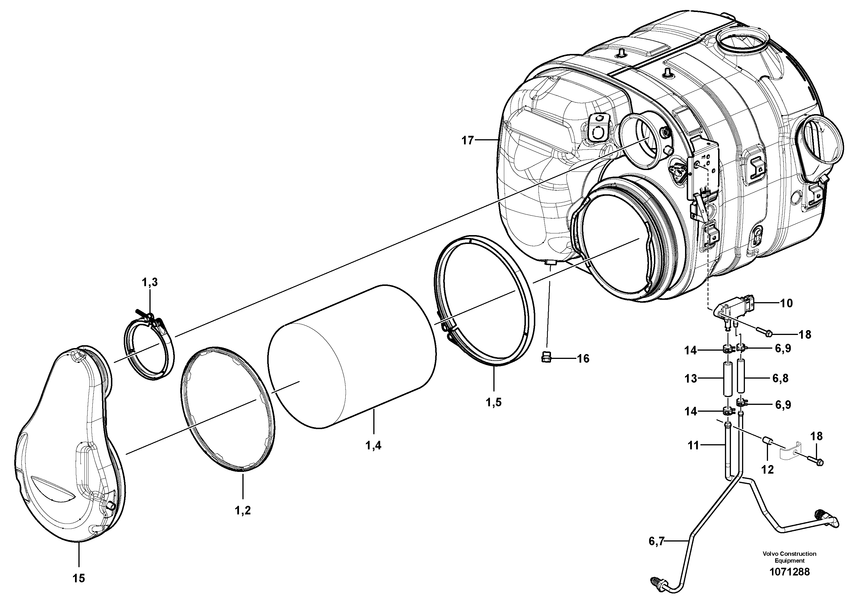 Bracket VOE21661682 VOLVO