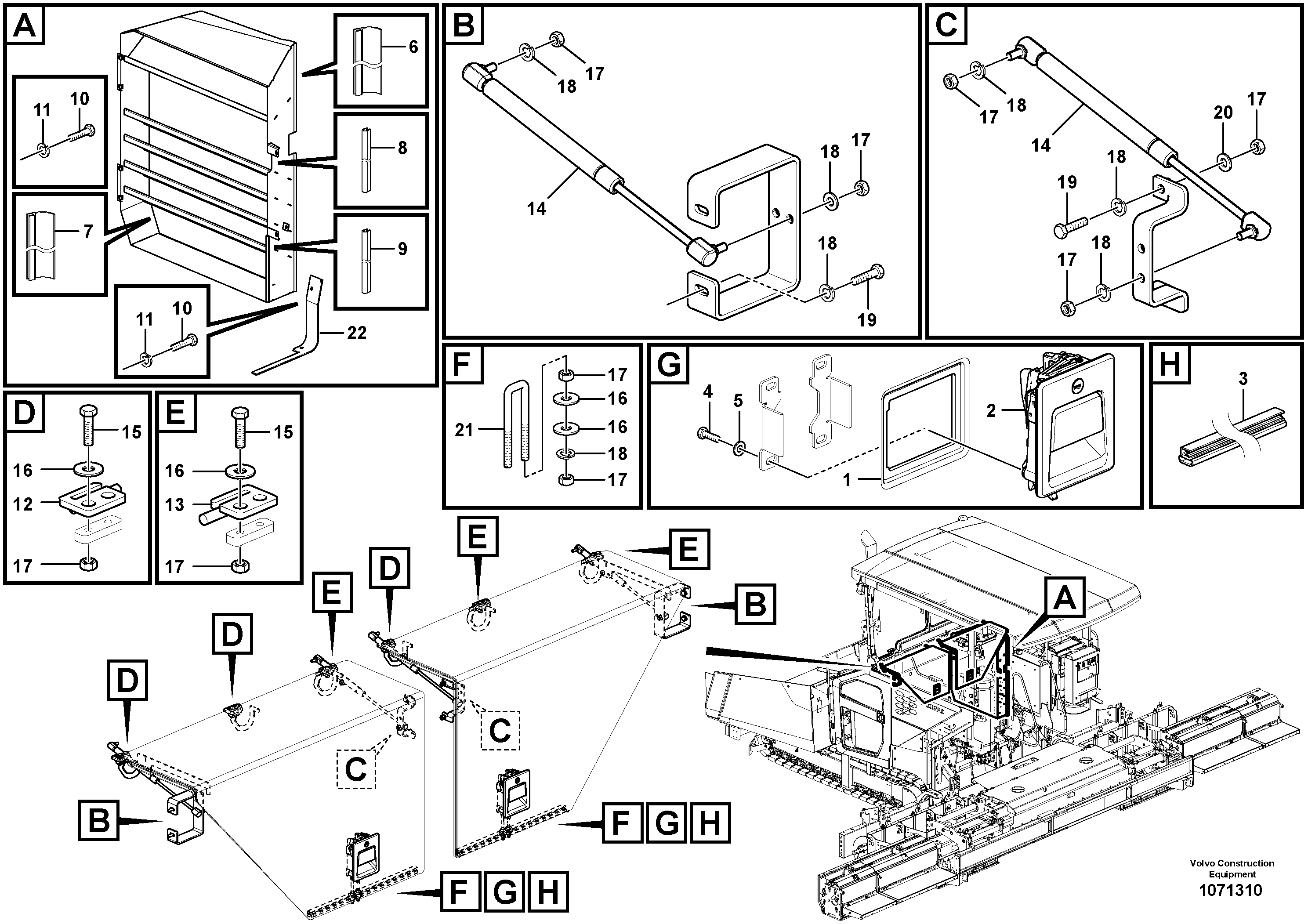 Cabin roof RM80904121 VOLVO