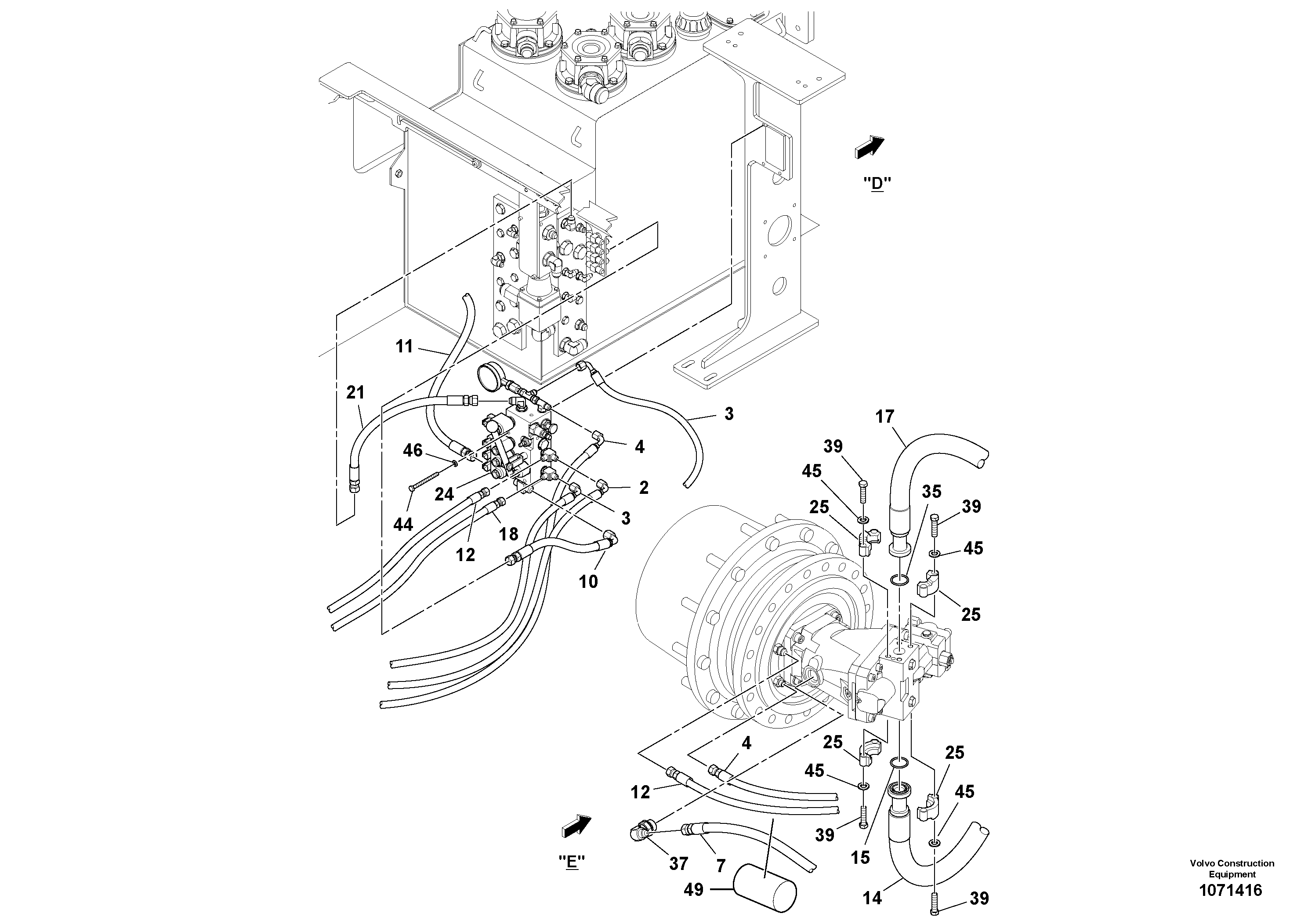 Timing gear casing RM13528187 VOLVO