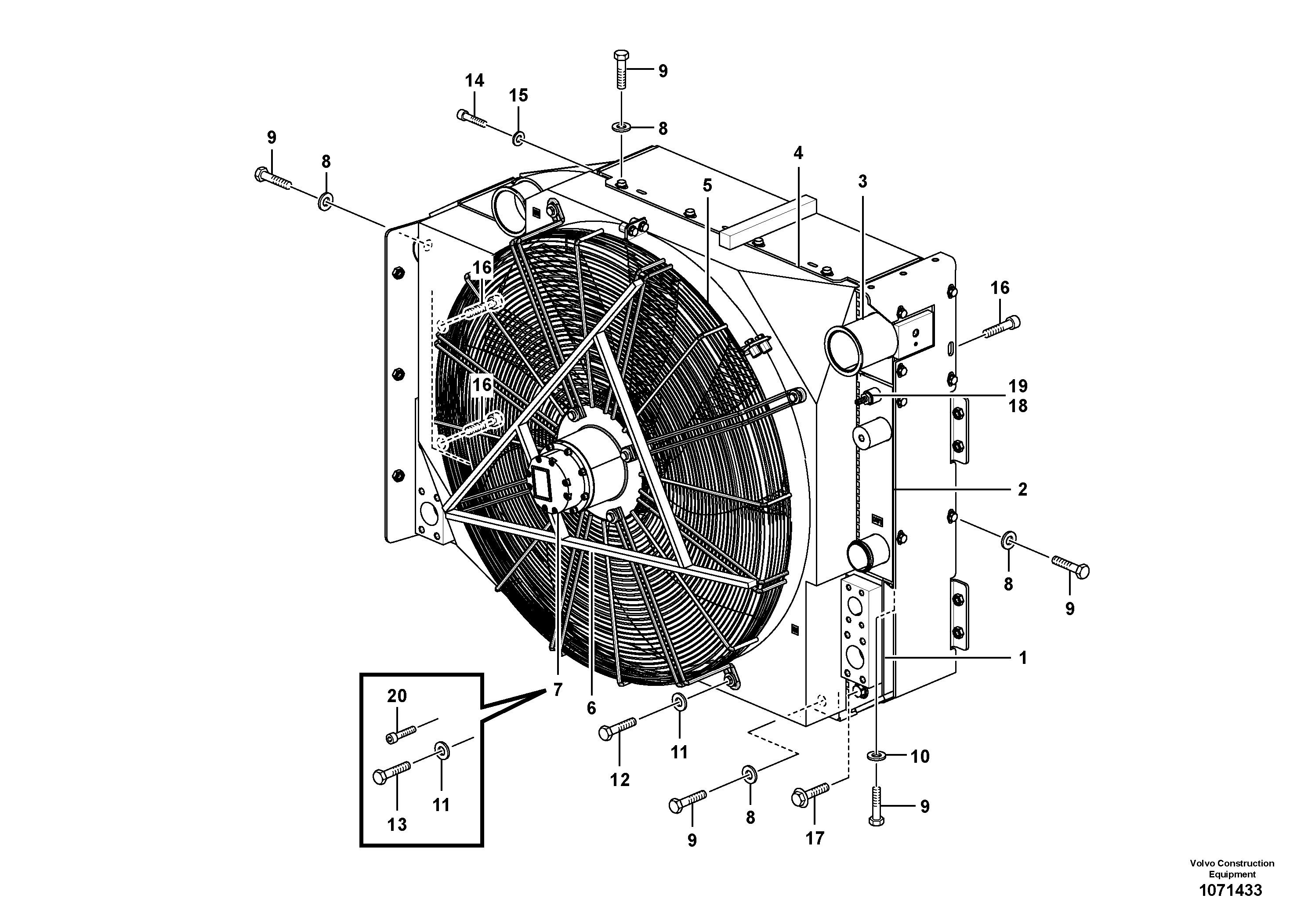 For upper engine part VOE17359486 VOLVO